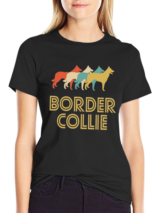 Border Collie Retro T-Shirt