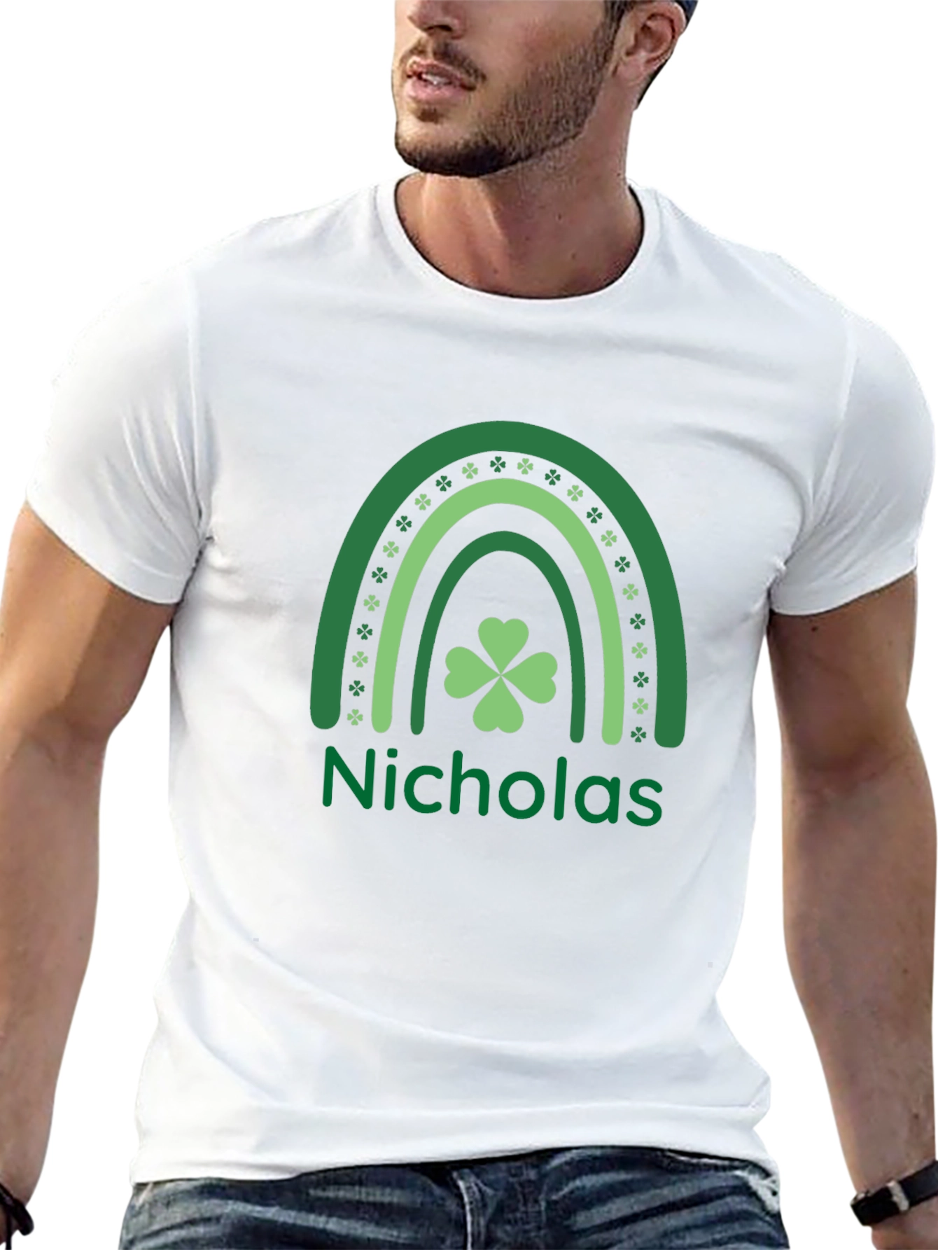 St. Patricks Day Nicholas Rainbow T-Shirt