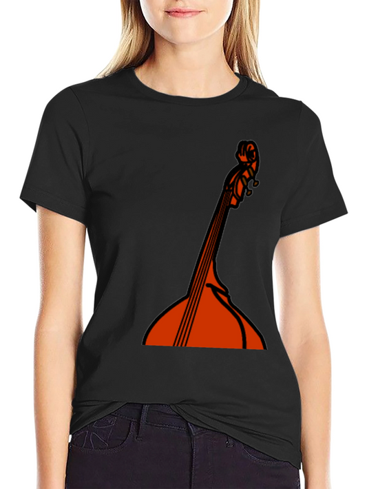 Bass Guitar Graphic Black T-Shirt