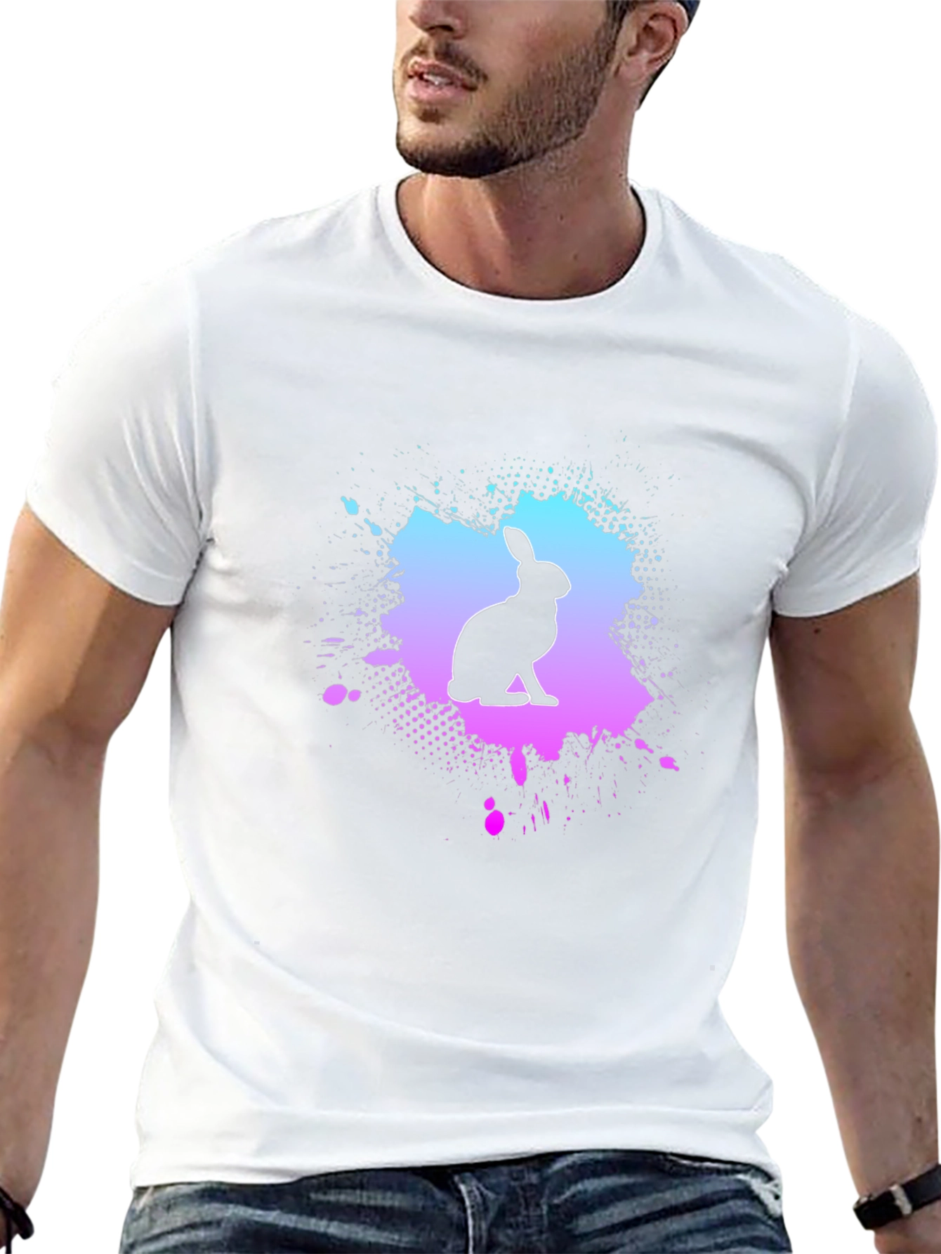 Rabbit Silhouette Graphic Tee