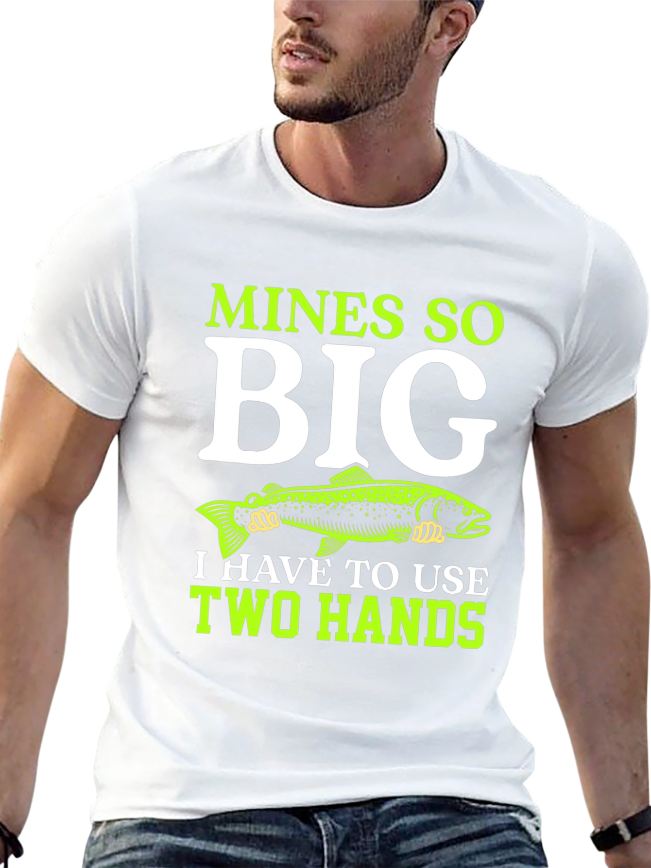 Mines So Big Fishing T-Shirt - Black
