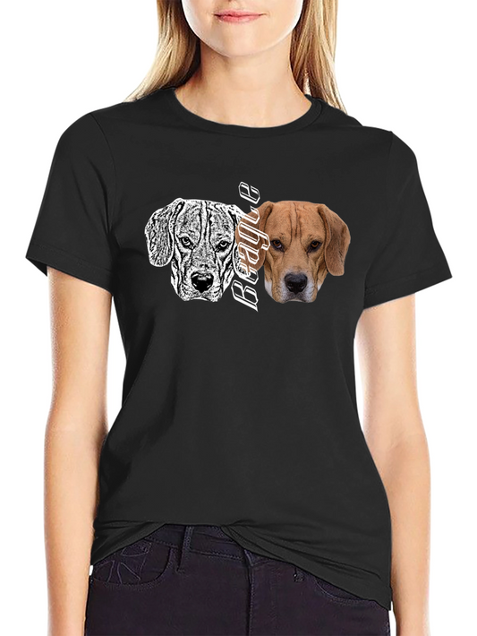 Beagle Dog Graphic Print T-Shirt