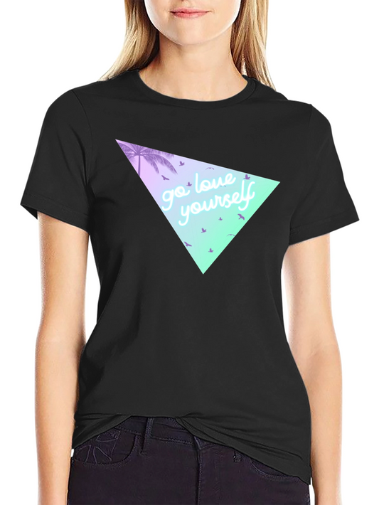 Go Love Yourself Graphic Tee - Black T-Shirt