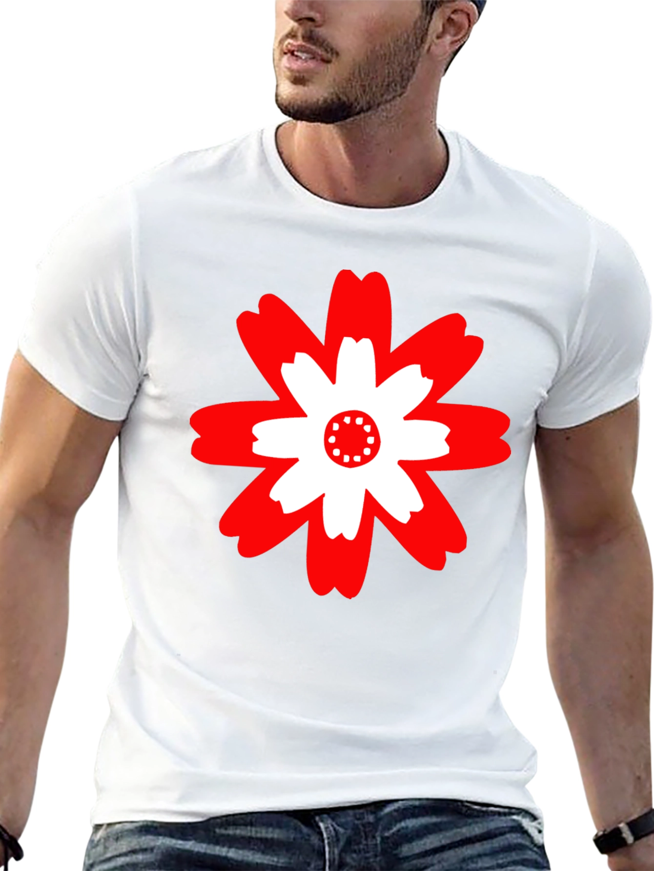 Bold Floral Graphic Tee - Modern Casual Style