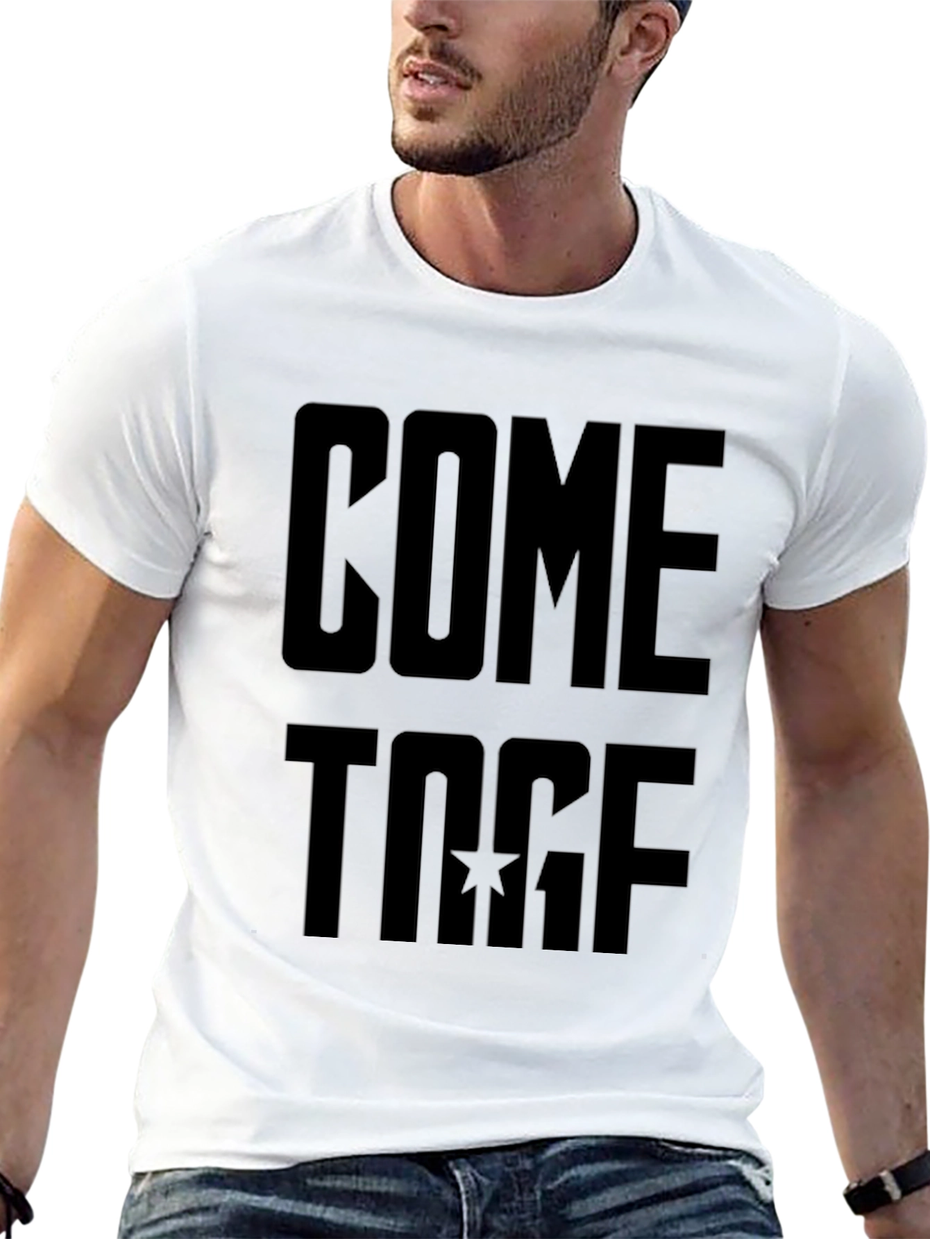 Come Together Black Graphic Tee