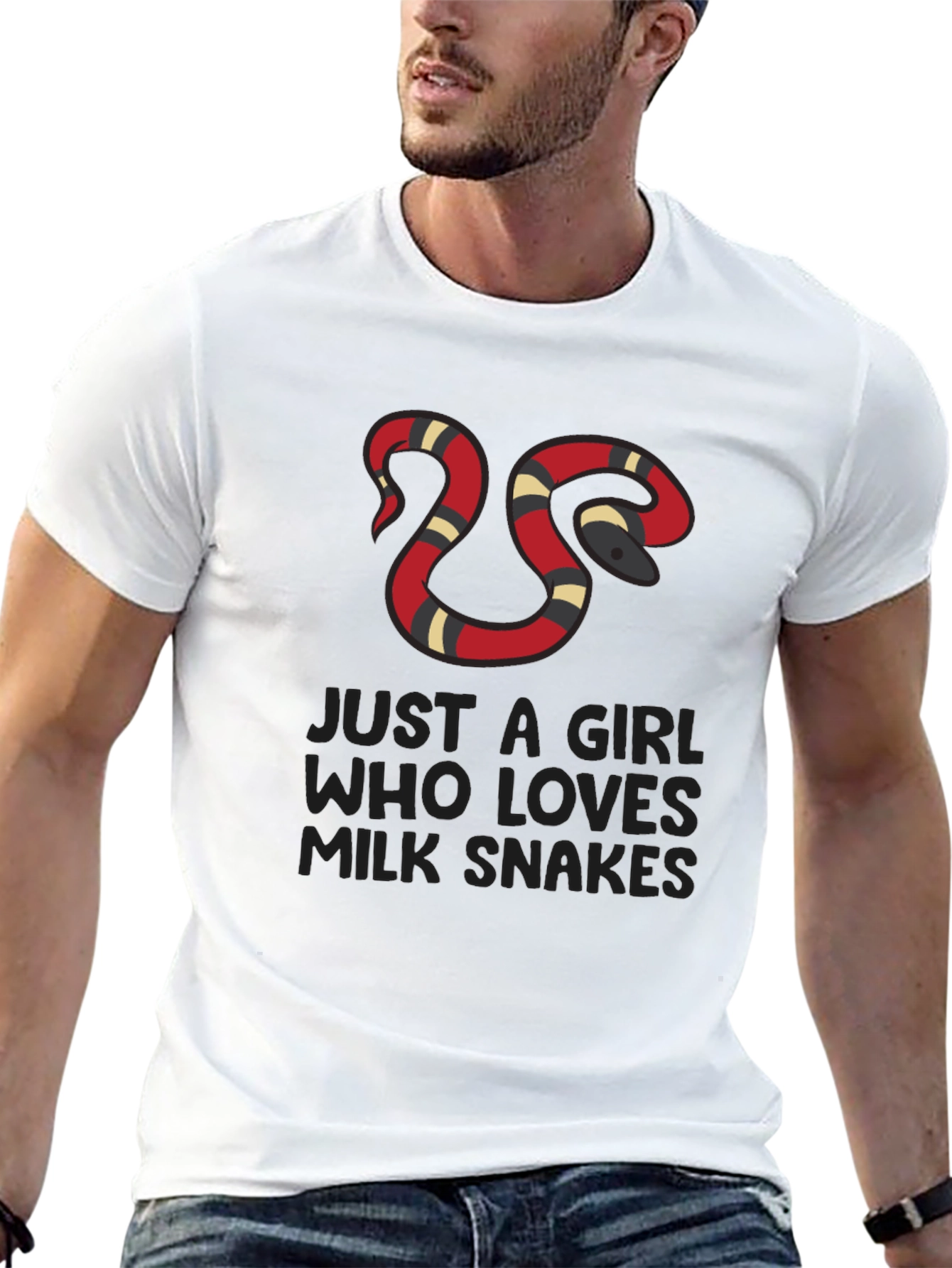 Girl Who Loves Milk Snakes T-Shirt