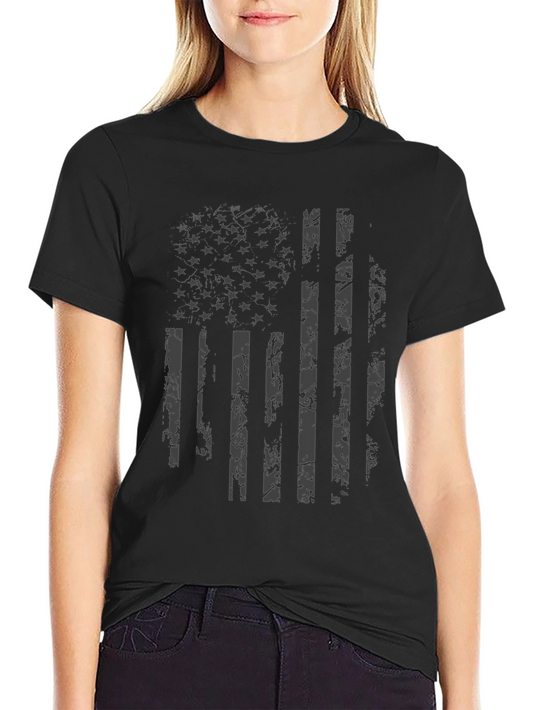 Distressed American Flag Graphic T-Shirt