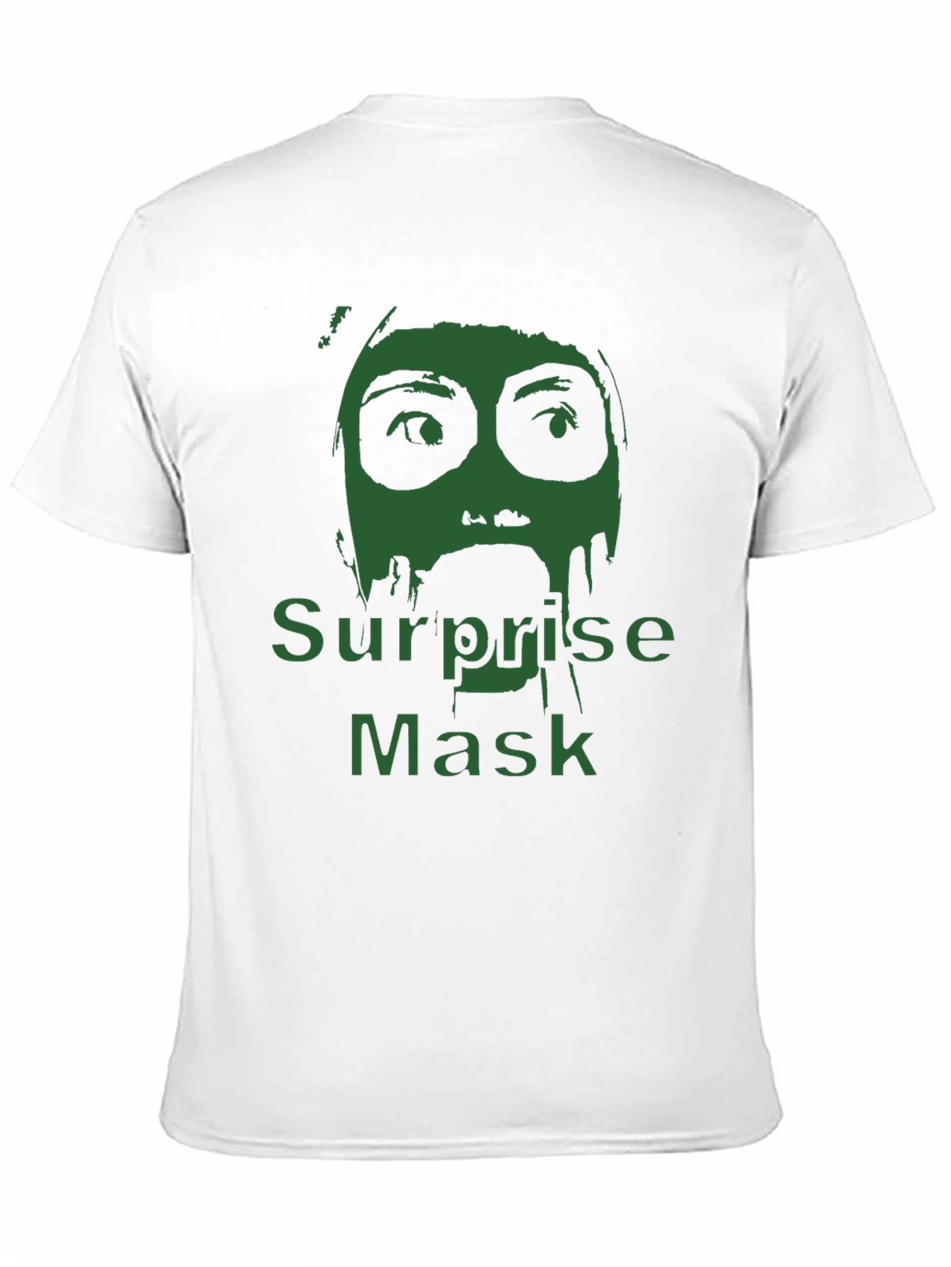 Surprise Mask Graphic T-Shirt - Mens Black Tee