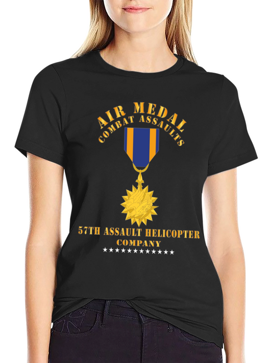Air Medal Combat Assaults 57th Helicopter Company T-Shirt