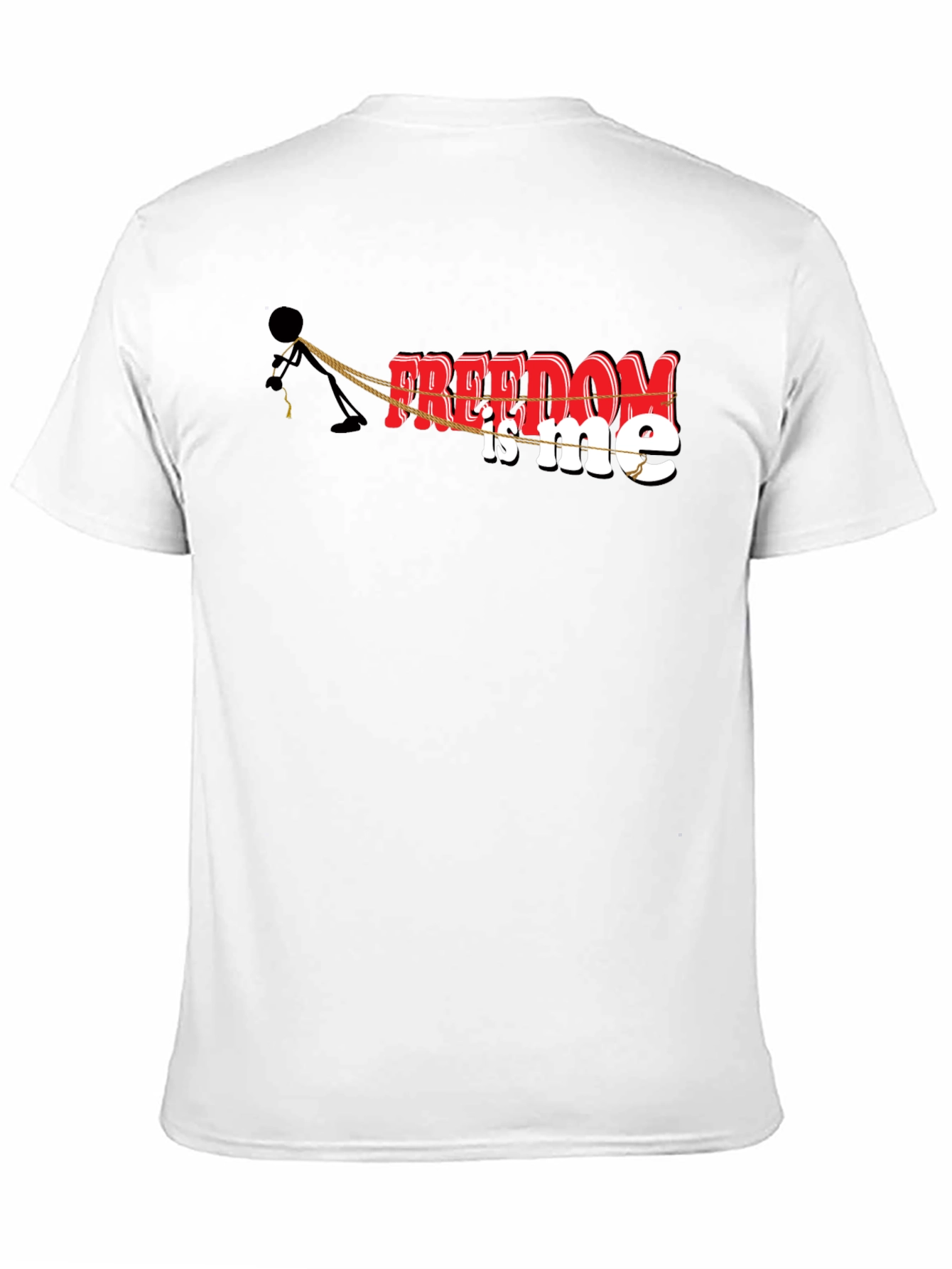 Freedom Is Me Graphic Black T-Shirt