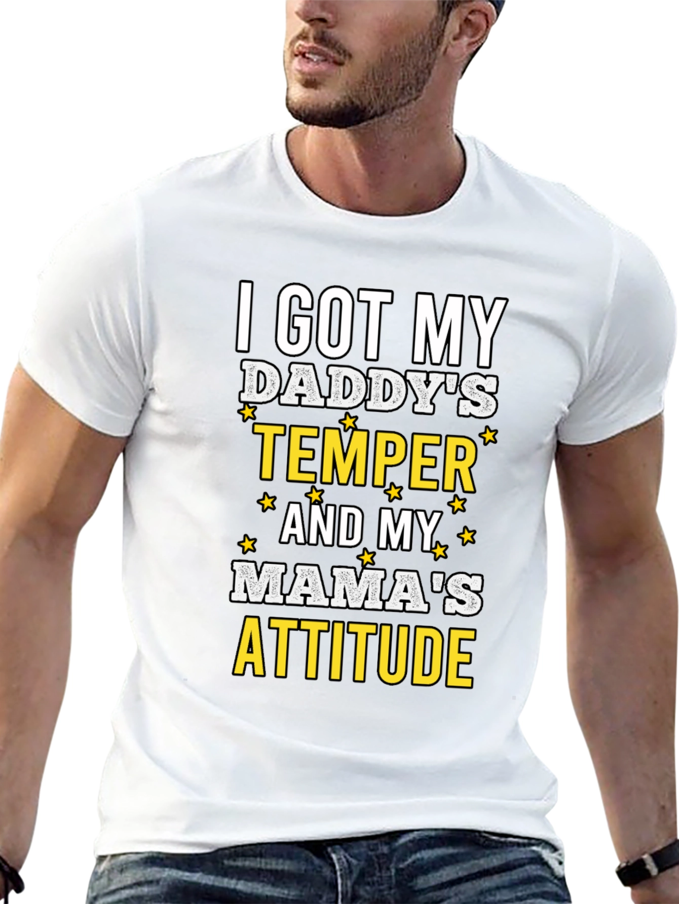 Humorous I Got My Daddys Temper Graphic T-Shirt