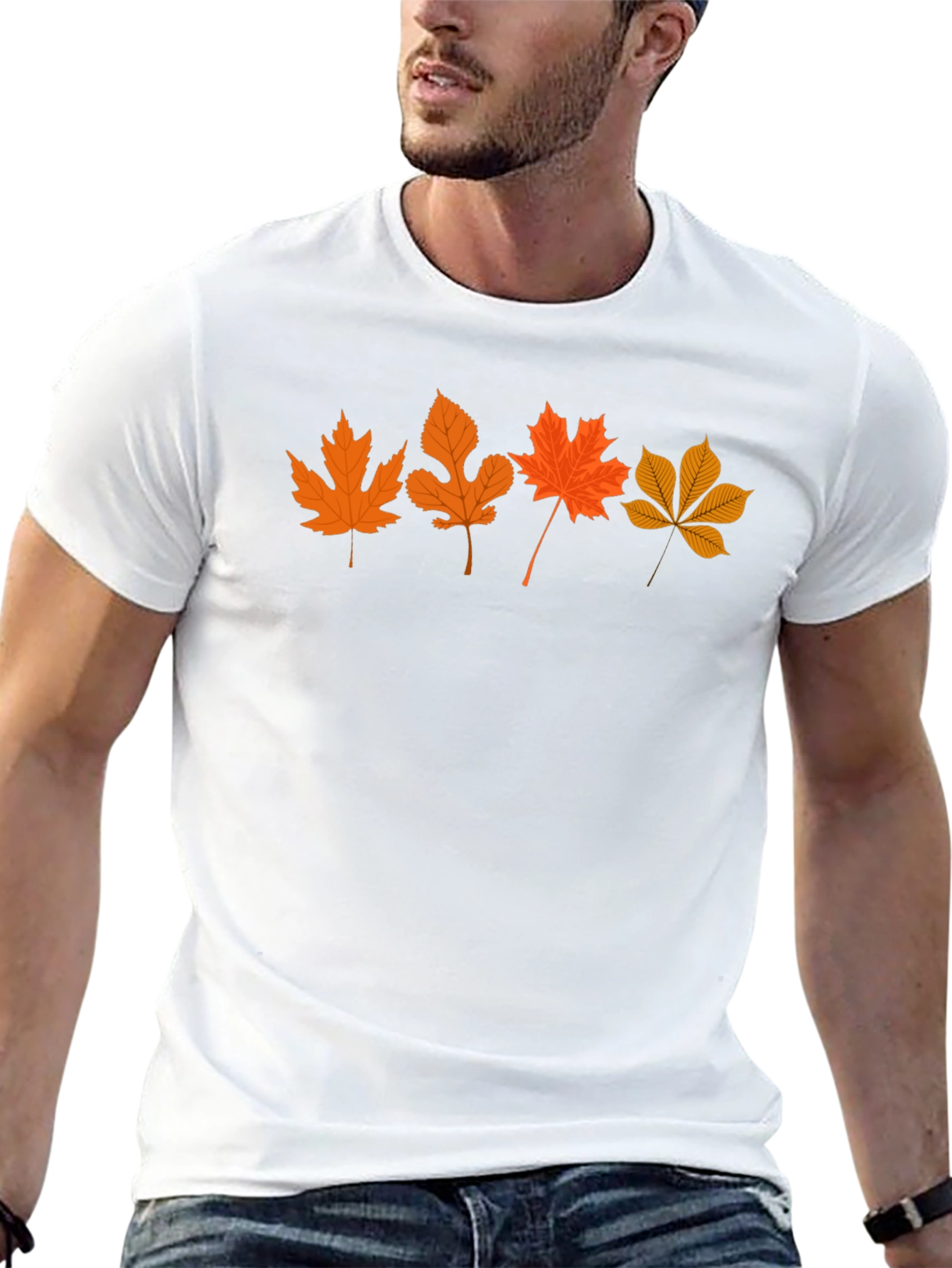 Autumn Leaves T-Shirt - Stylish Fall Design