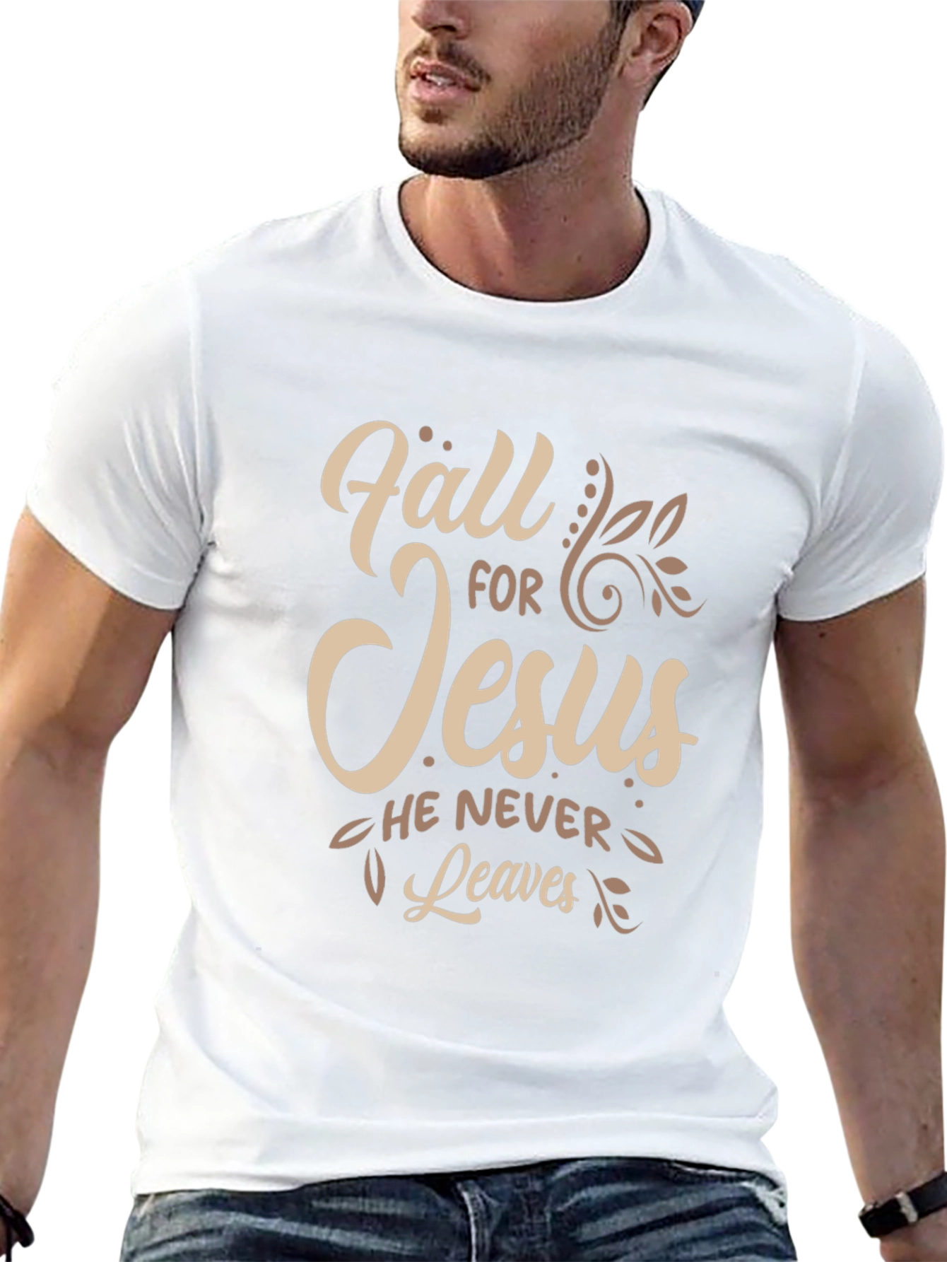 Fall For Jesus T-Shirt - Faith Inspired Tee