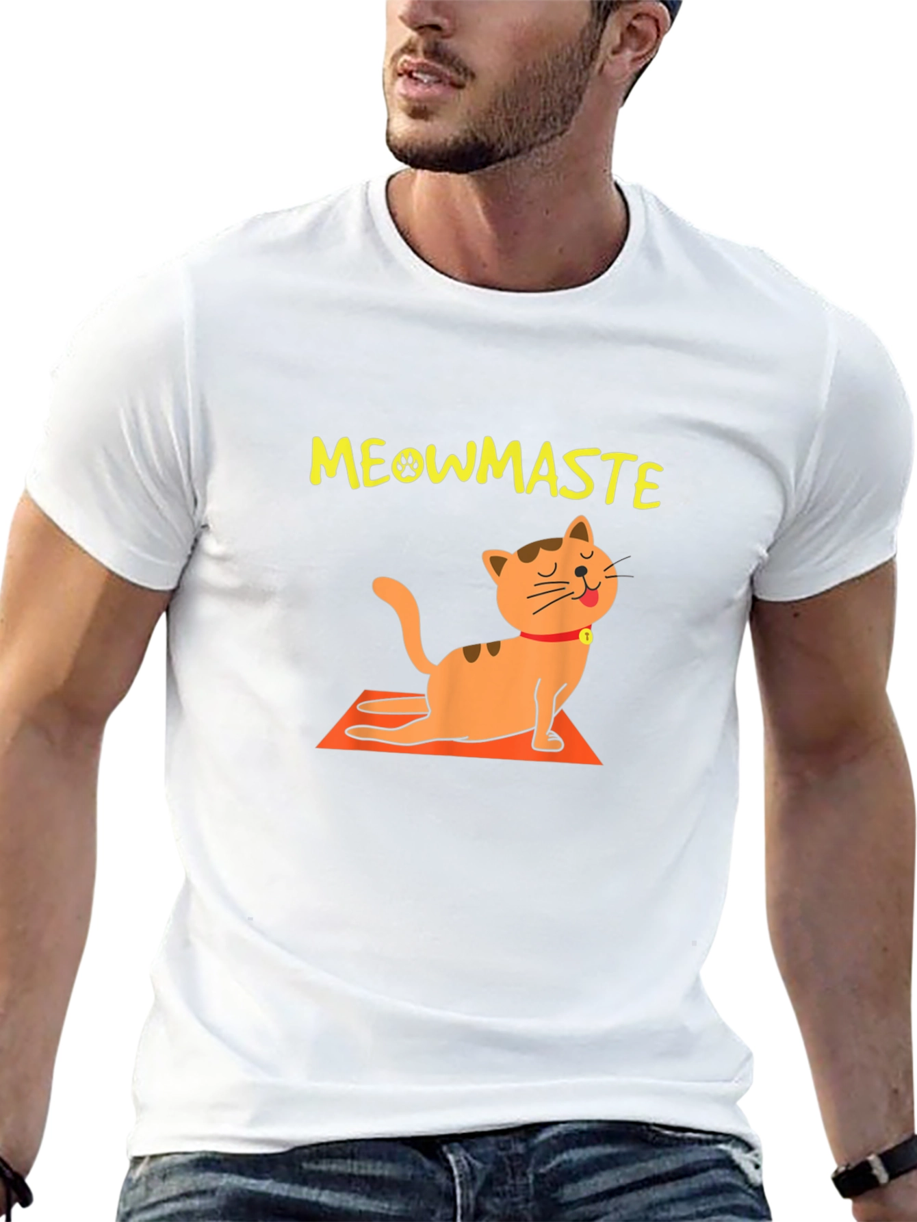Meowmaste Yoga Cat T-Shirt