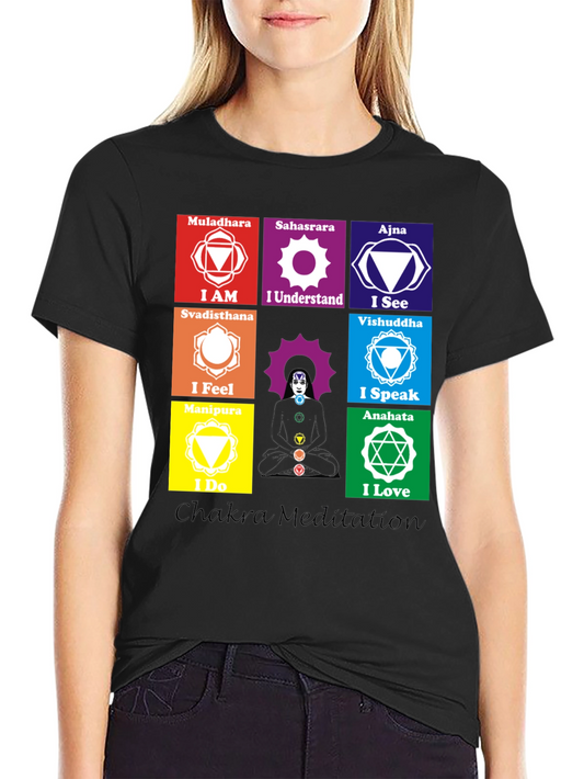 Chakra Meditation T-Shirt Spiritual Design