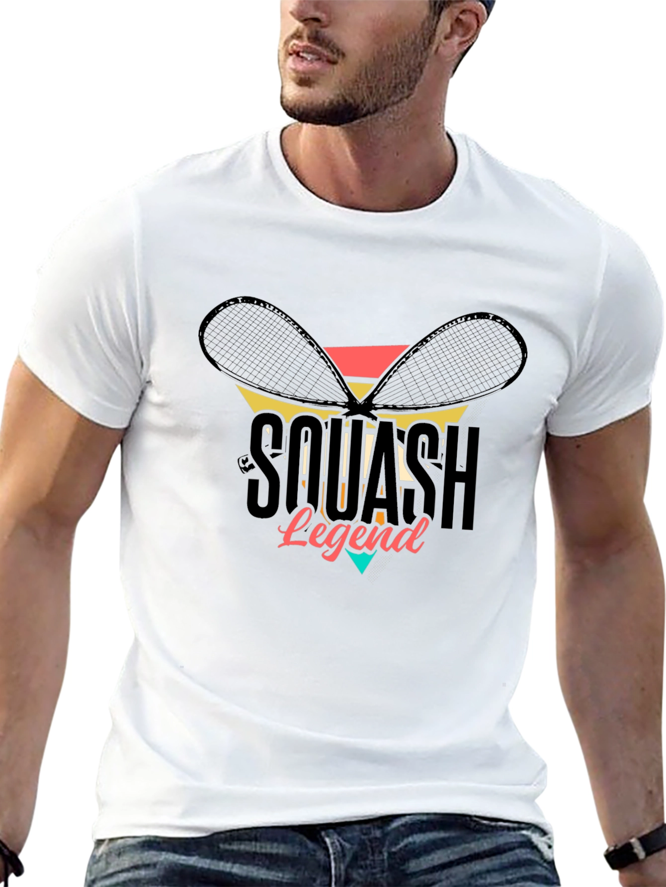 Squash Legend Retro Graphic T-Shirt