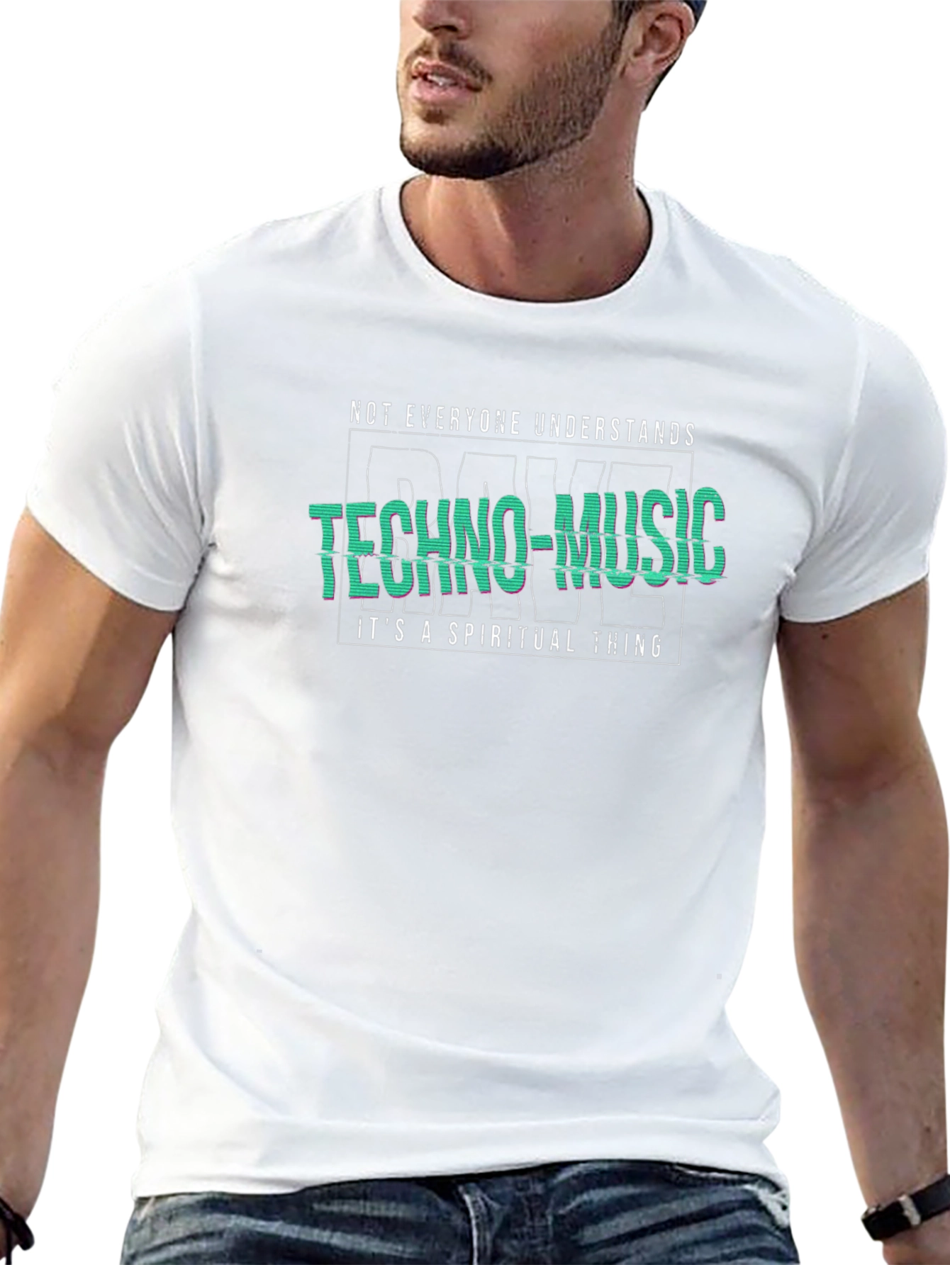 Techno-Music Spiritual T-Shirt - Unique Graphic Tee
