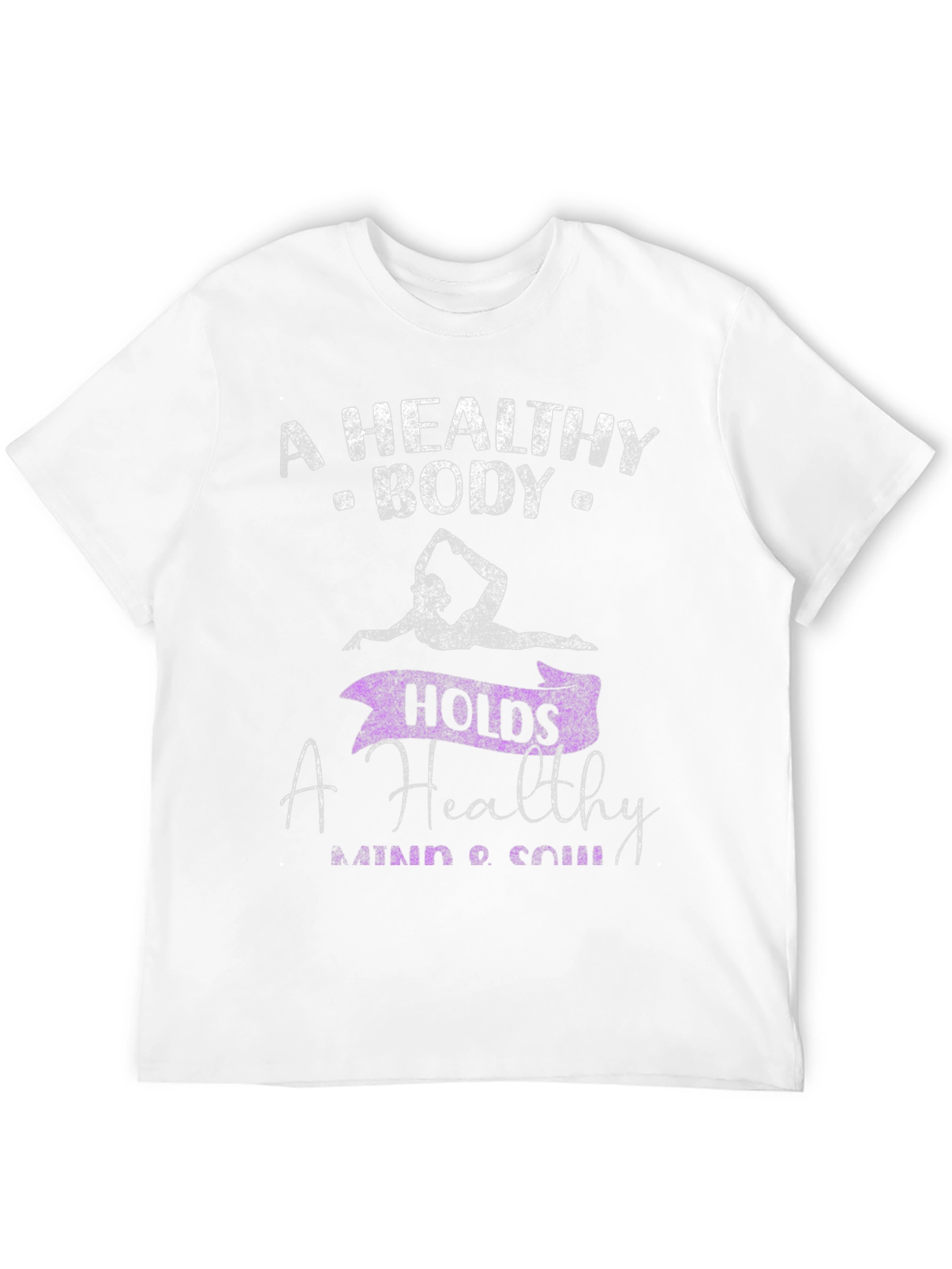 Healthy Body Graphic Tee - Yoga Design