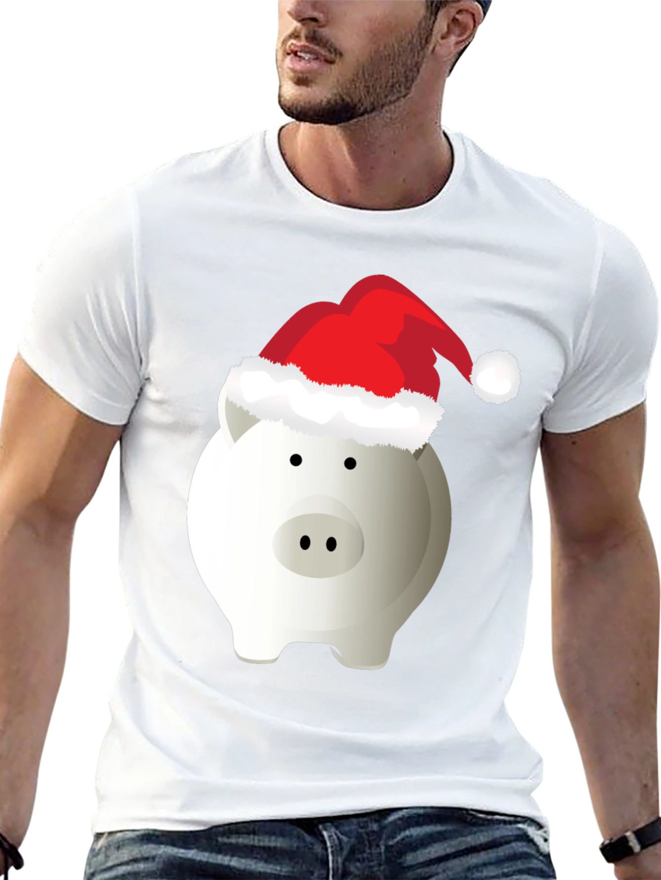 Holiday Piggy Bank T-Shirt - Christmas Savings Tee