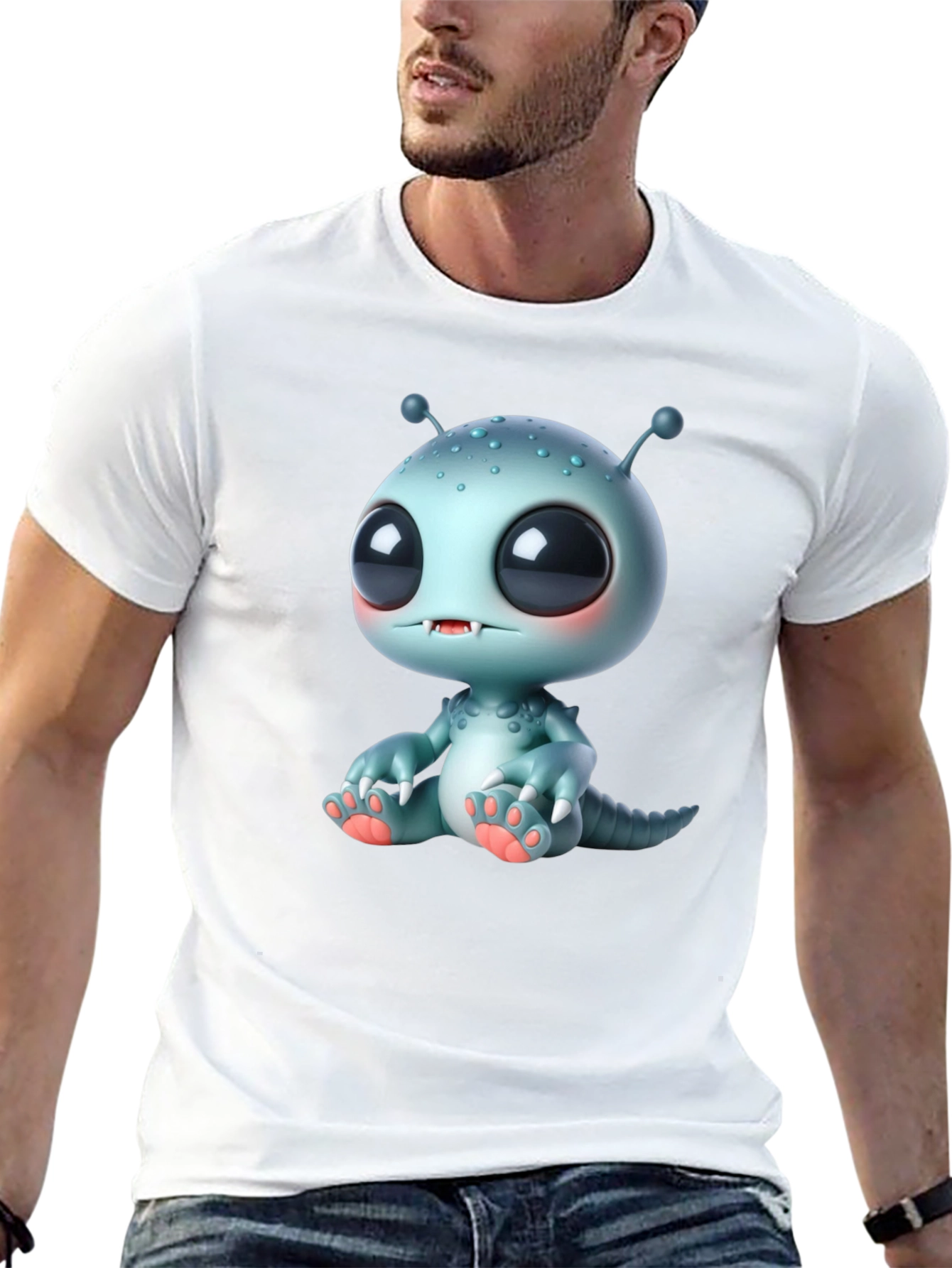 Cute Alien Monster Graphic Tee
