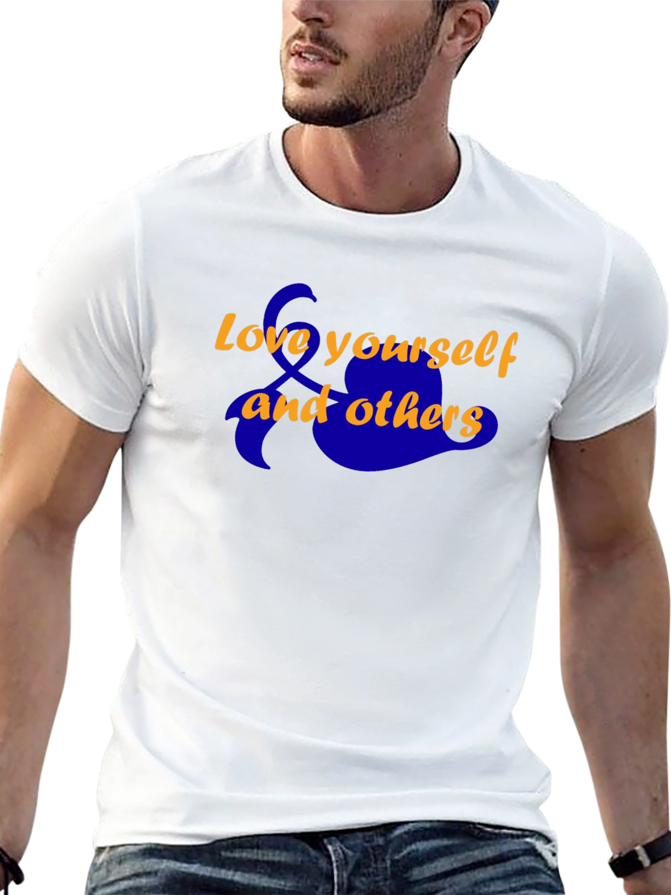 Love Yourself T-Shirt - Black Cotton Blend
