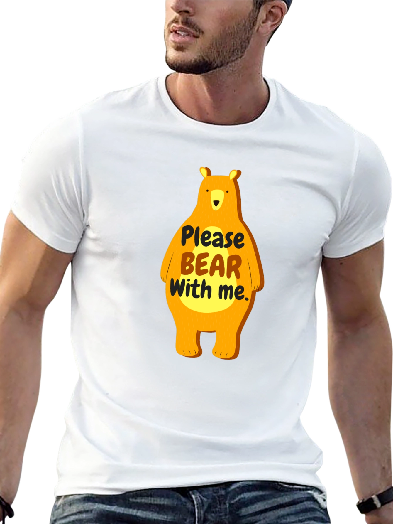 Funny Bear Graphic T-Shirt