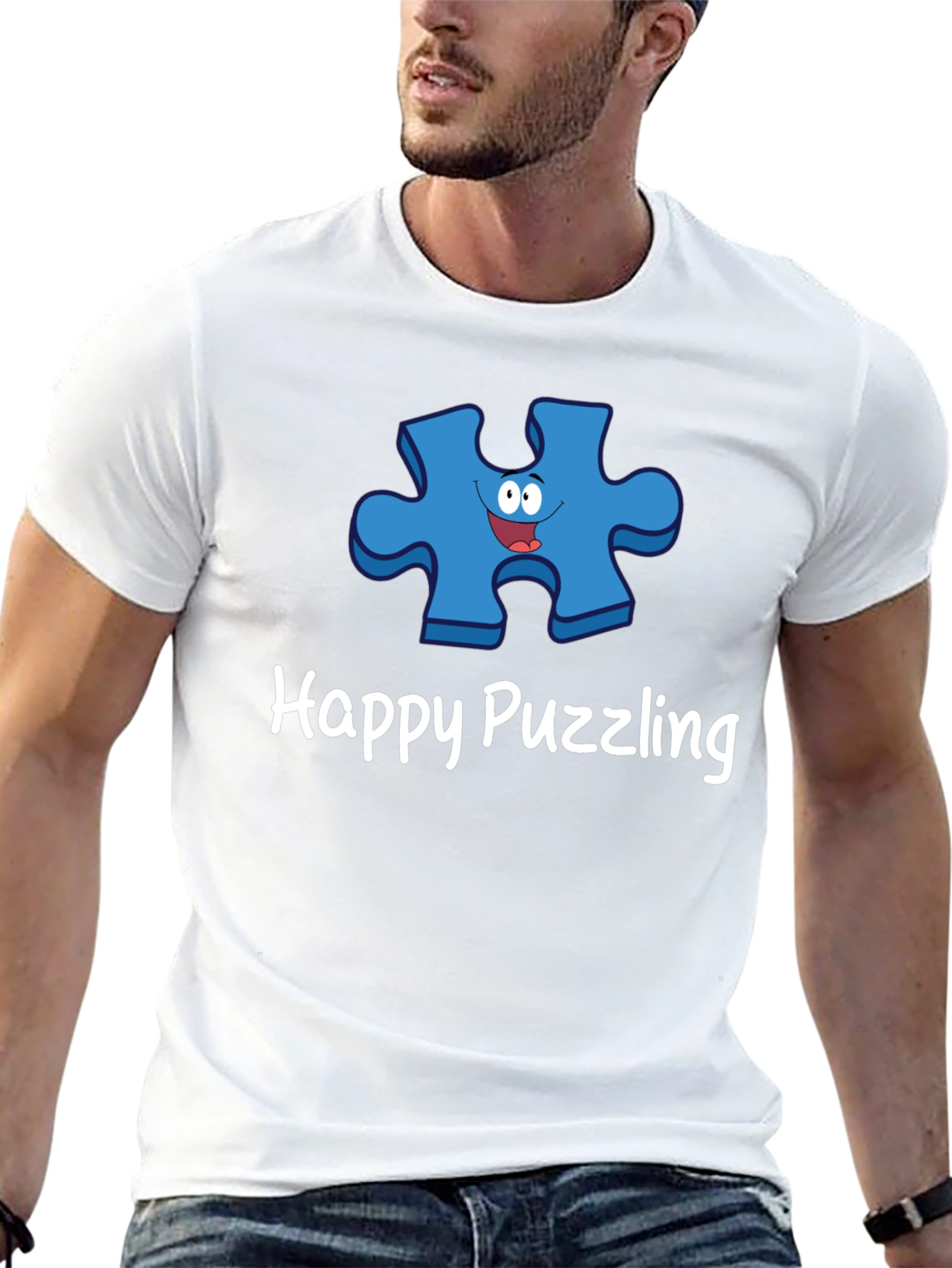 Happy Puzzling Graphic T-Shirt