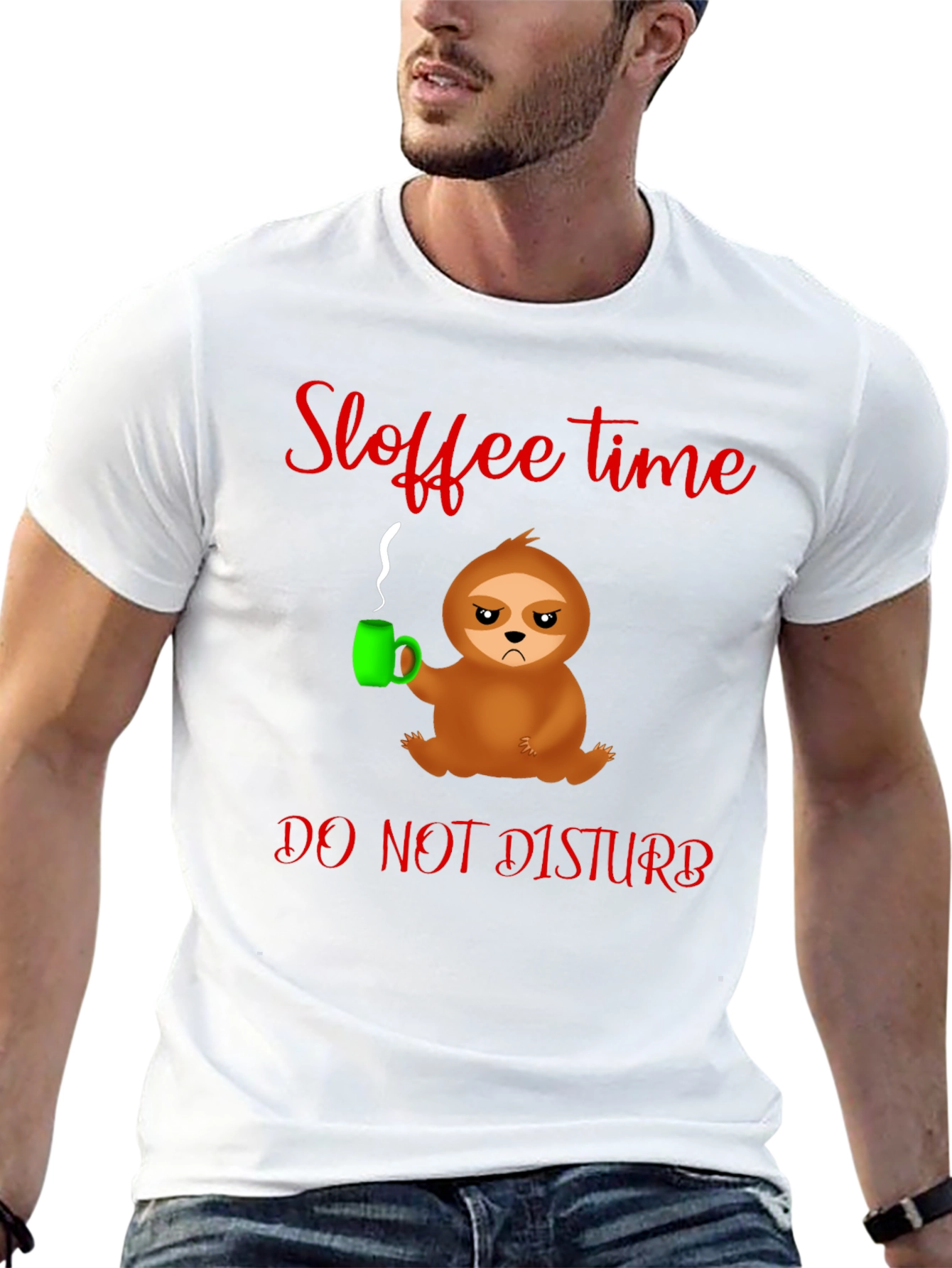 Sloffee Time Sloth T-Shirt - Do Not Disturb