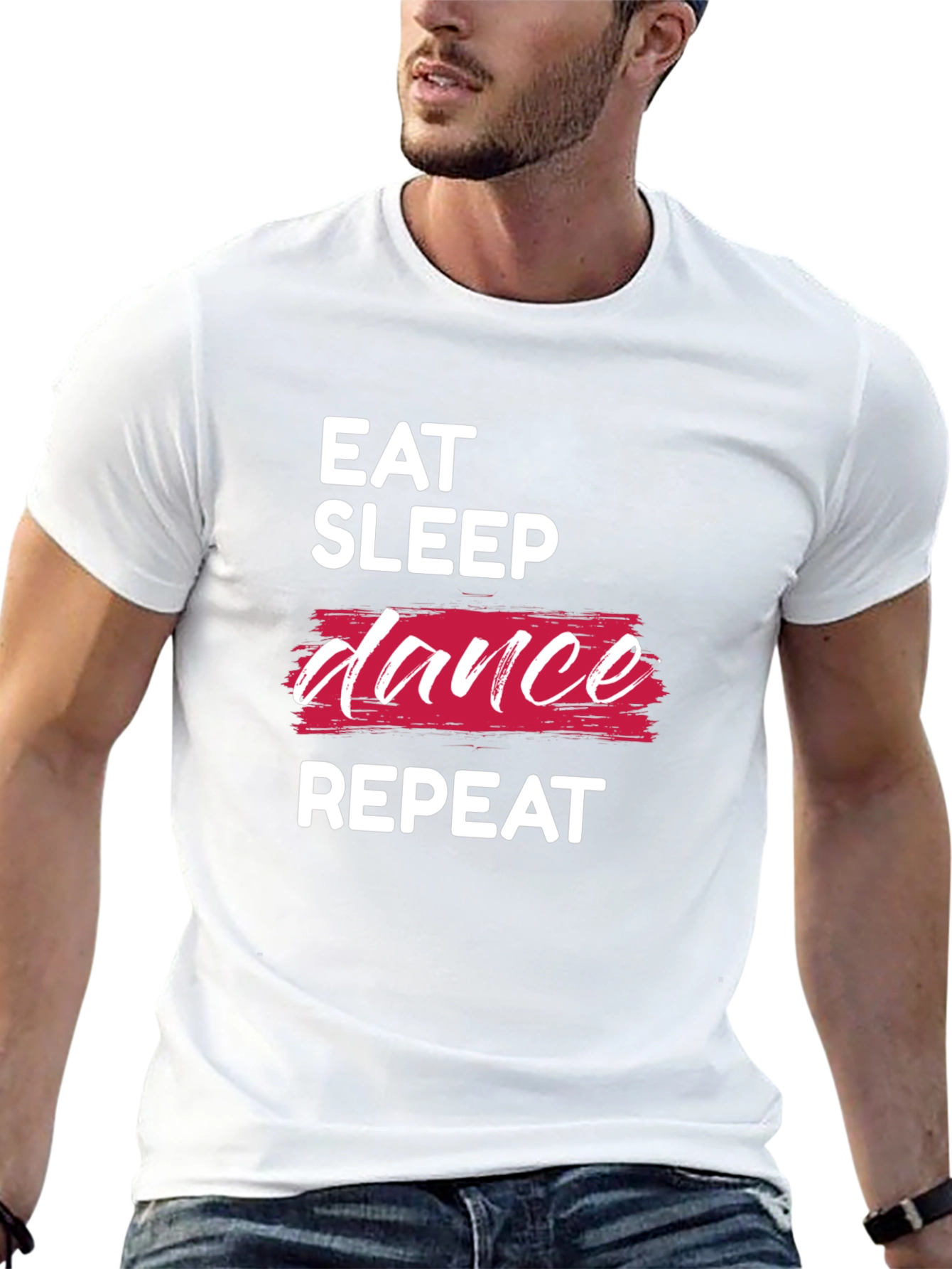 Eat Sleep Dance Repeat T-Shirt - Black Graphic Tee