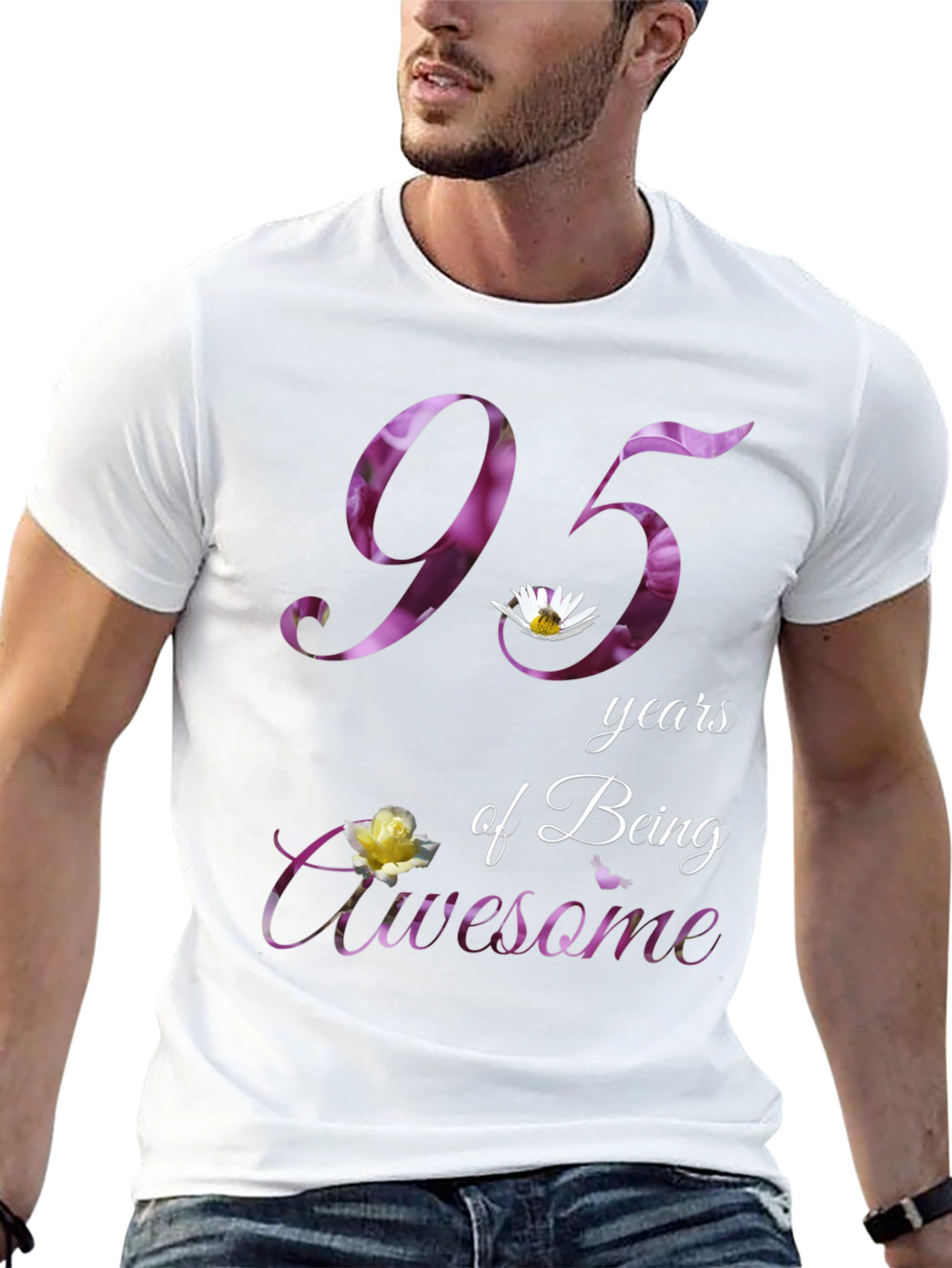 95 Years of Being Awesome Graphic T-Shirt