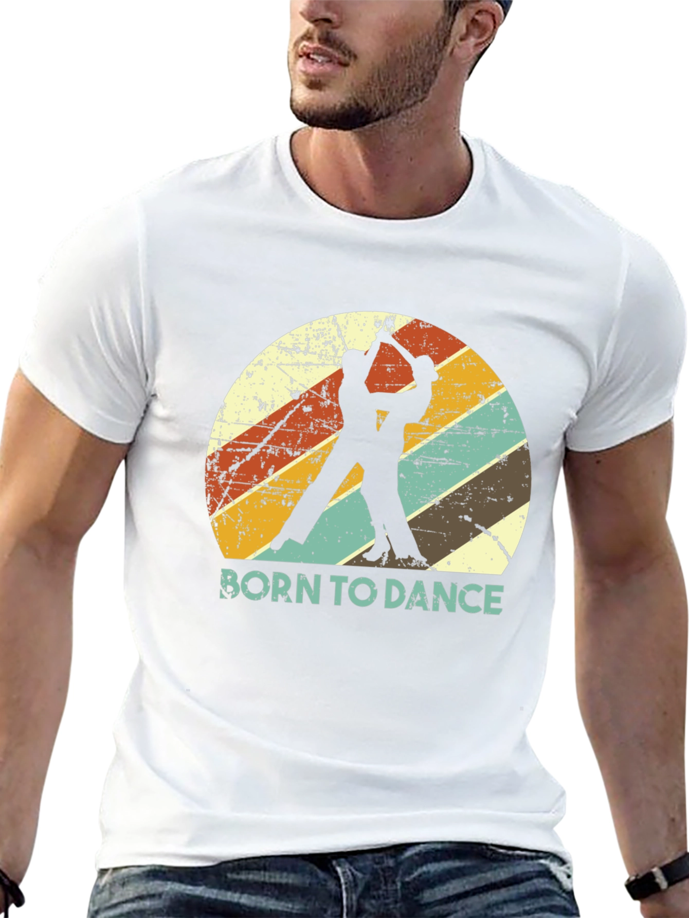 Born to Dance Retro Graphic T-Shirt