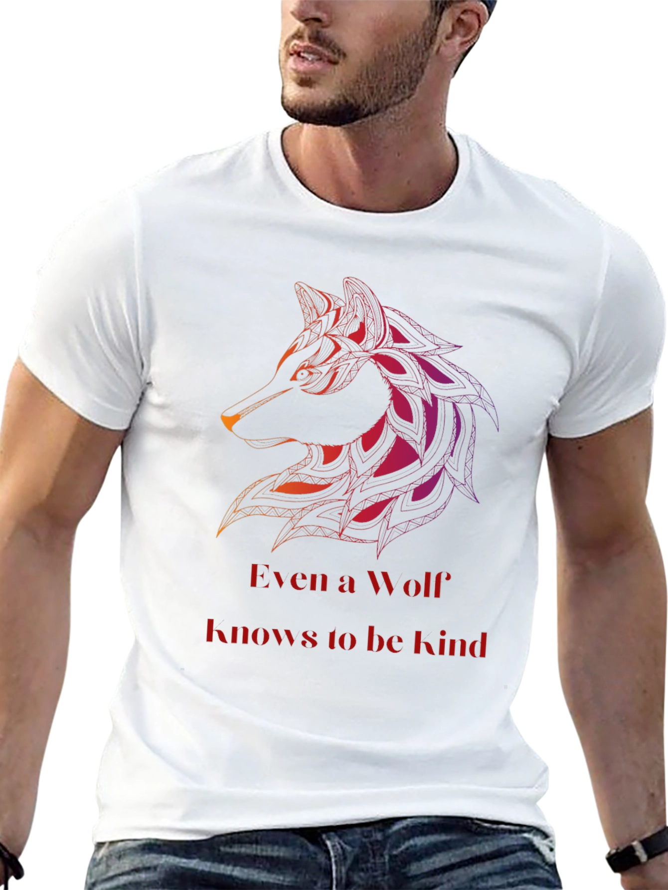 Wolf Kind T-Shirt - Mens Black Graphic Tee