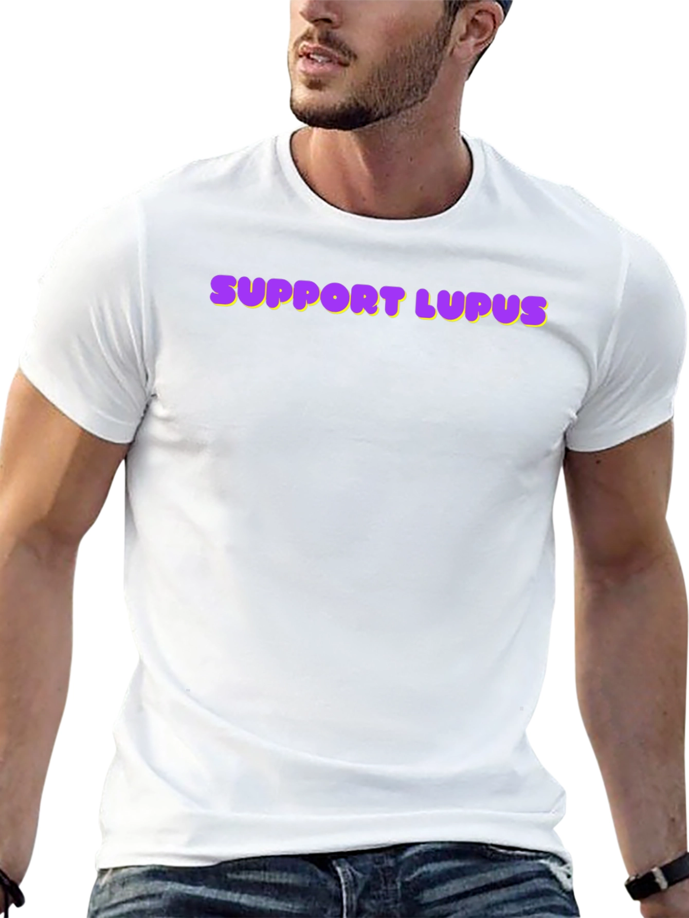 Support Lupus Awareness T-Shirt - Black