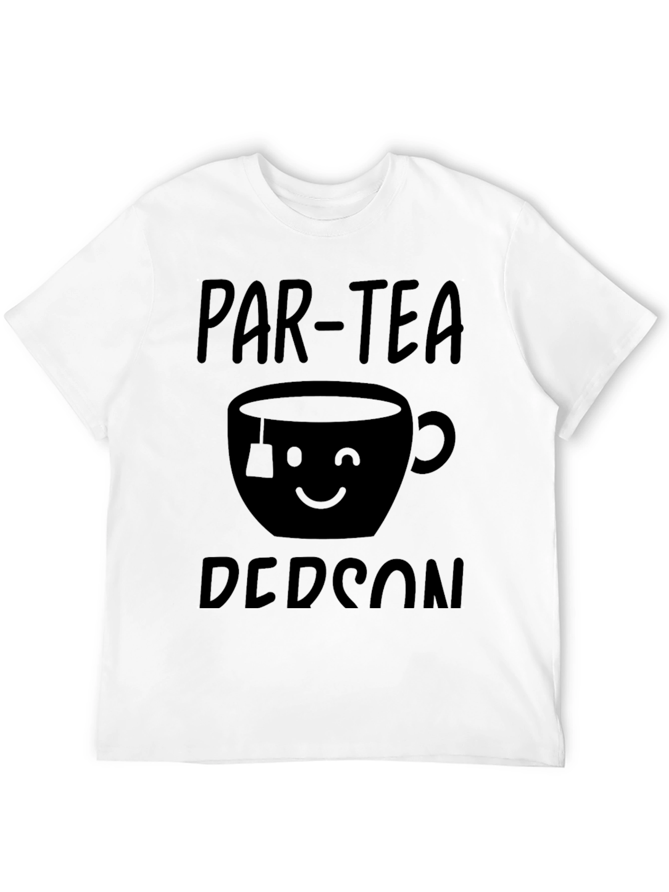 Par-Tea Person Black T-Shirt