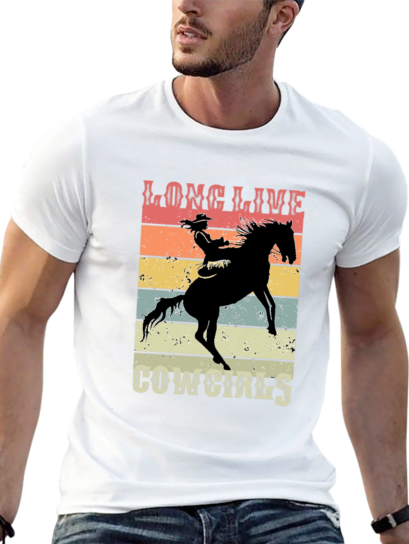 Long Live Cowgirls Graphic Tee - Retro Style