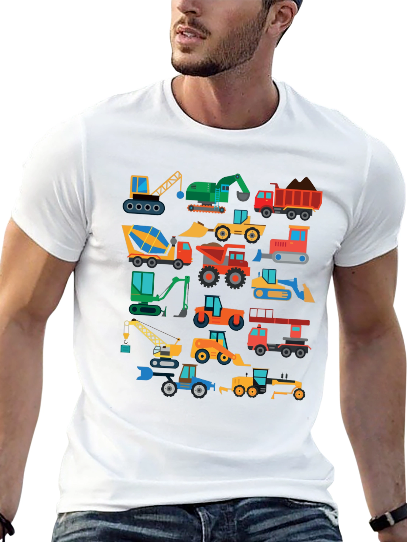 Construction Vehicle T-Shirt: Cartoon Truck Tee for Kids