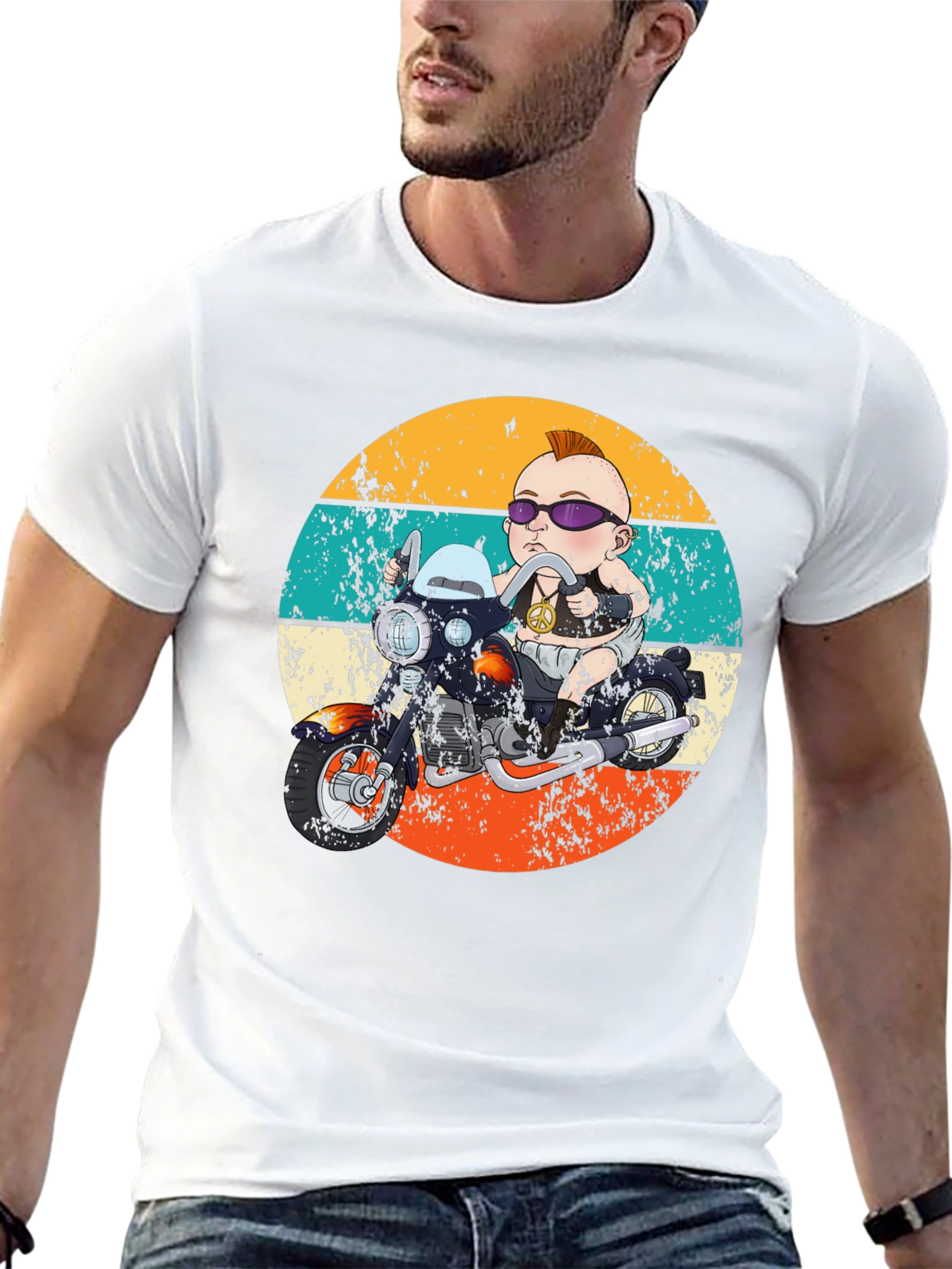Retro Baby Biker Graphic Tee
