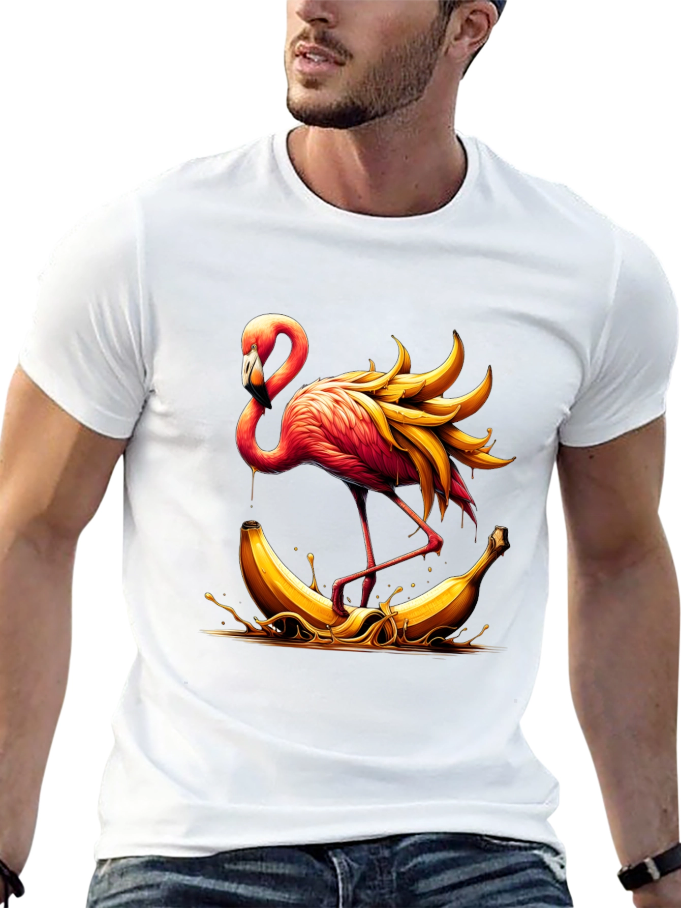 Flamingo Banana T-Shirt