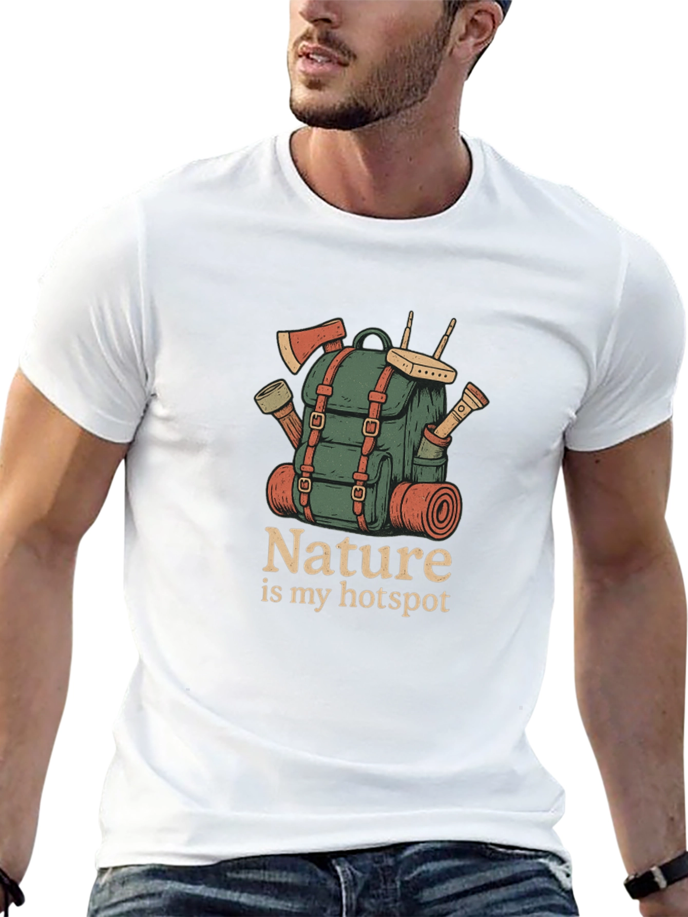 Nature Hotspot Graphic Tee - Outdoor Adventure Shirt
