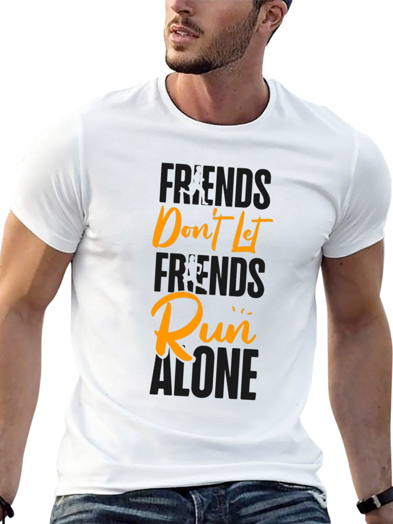 Friends Dont Let Friends Run Alone Graphic Tee
