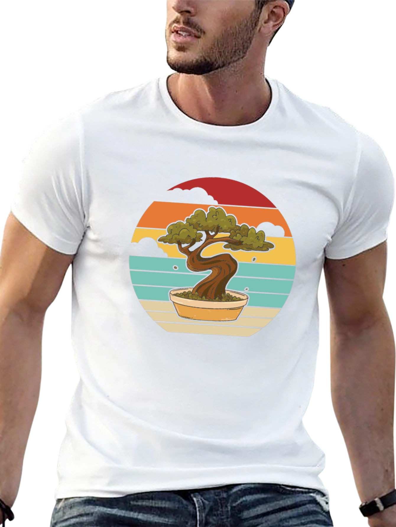 Bonsai Sunset T-Shirt - Unique Graphic Tee