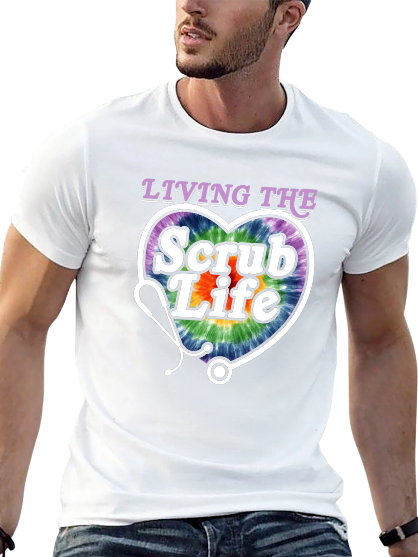 Living the Scrub Life Graphic T-Shirt