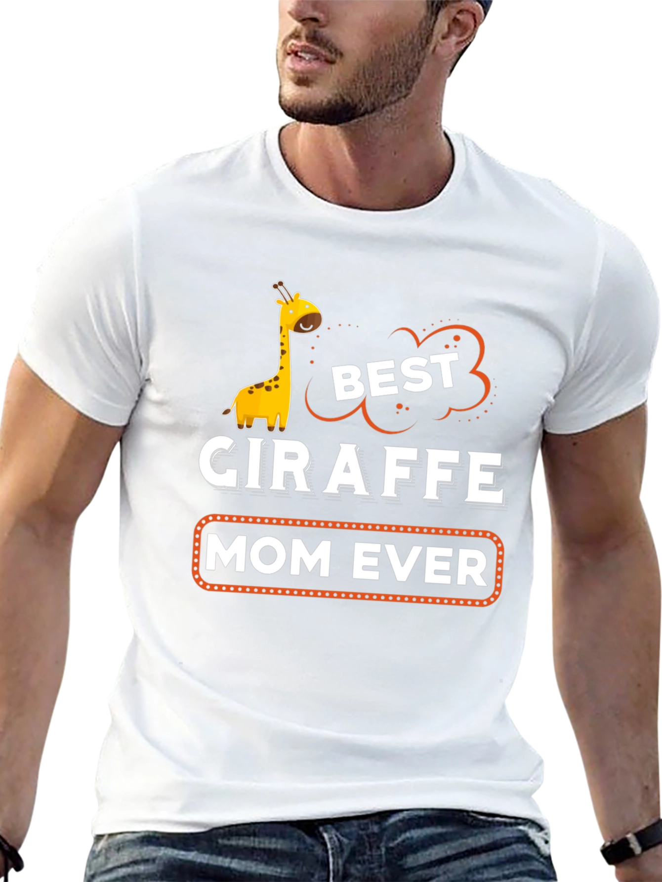 Best Giraffe Mom Ever Graphic T-Shirt
