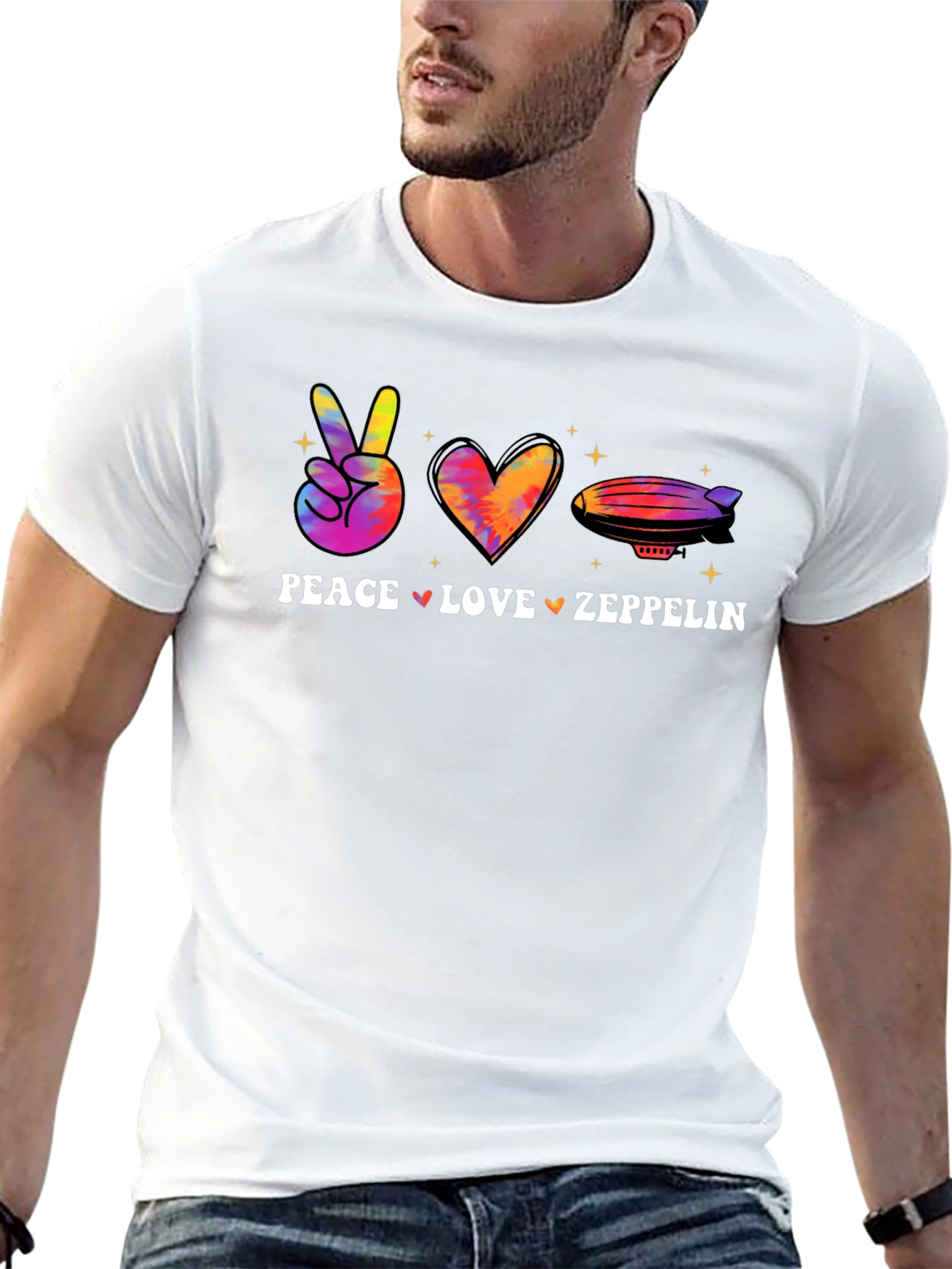 Peace Love Zeppelin Graphic Tee
