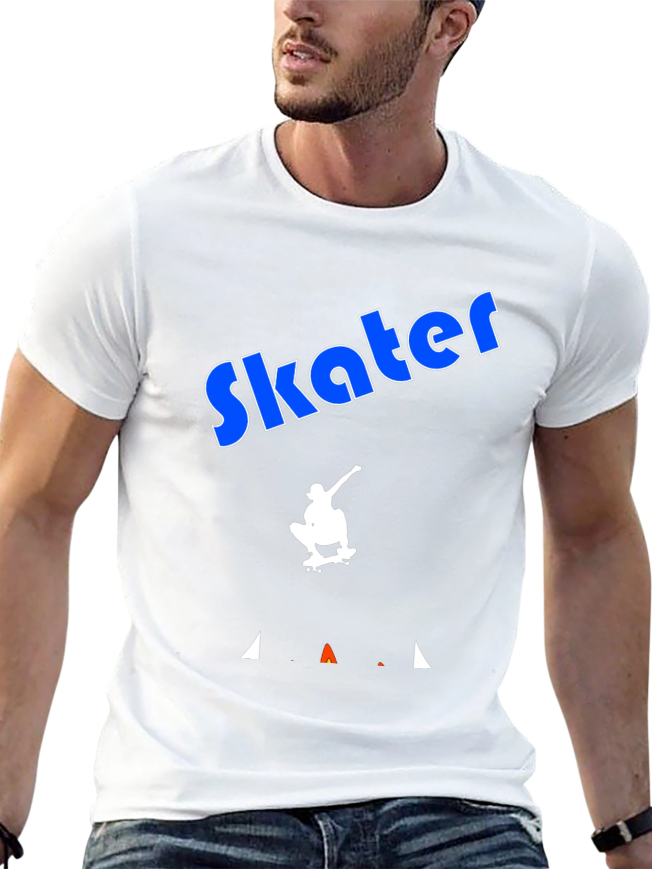 Skater Graphic Tee - Cool Black T-Shirt