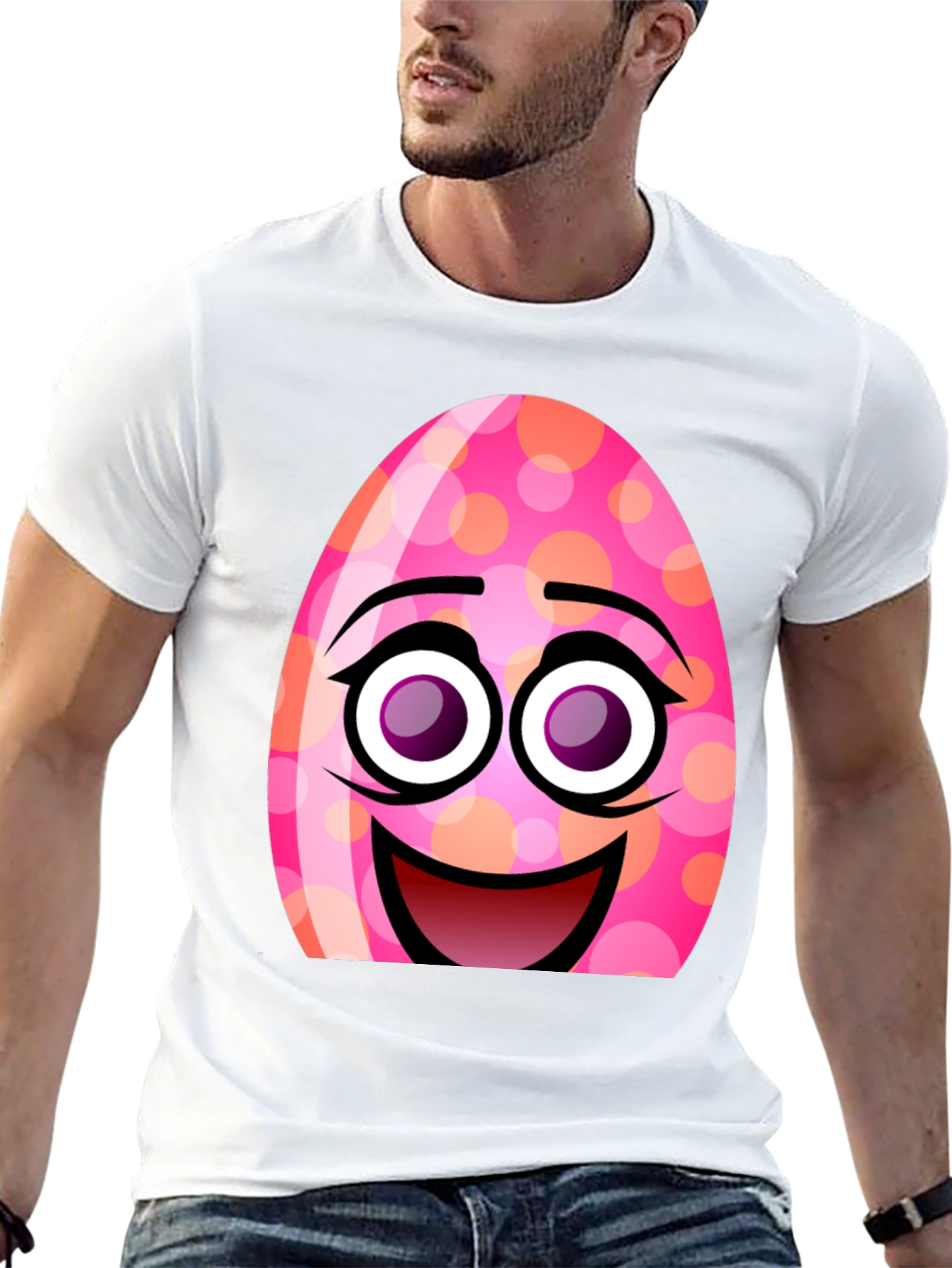 Funny Easter Egg Face T-Shirt