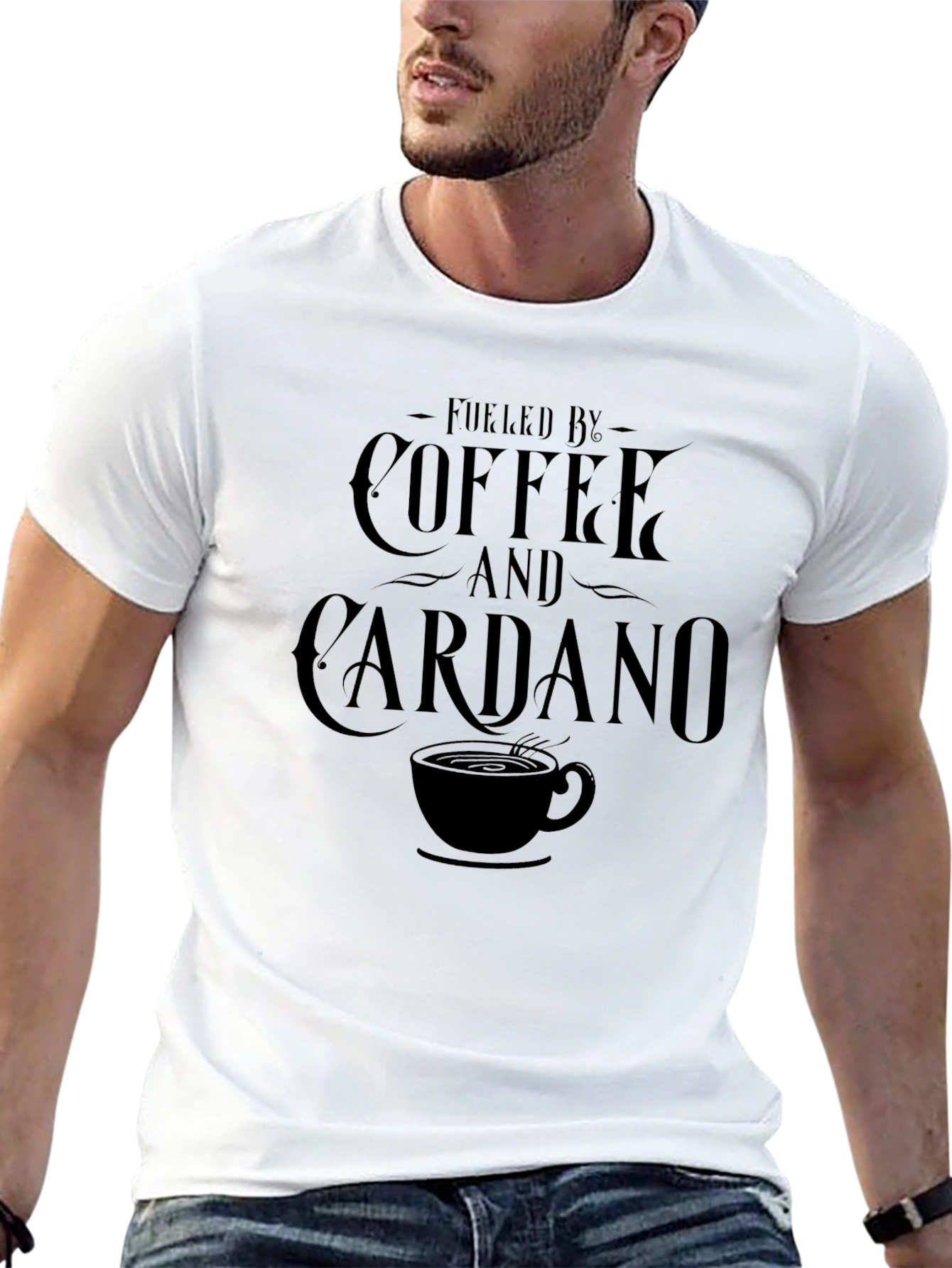 Coffee & Cardano T-Shirt - Cryptocurrency Lover Tee