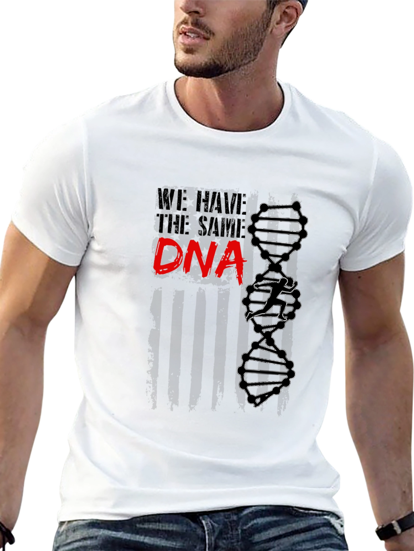 Same DNA Graphic T-Shirt - Black Cotton Tee