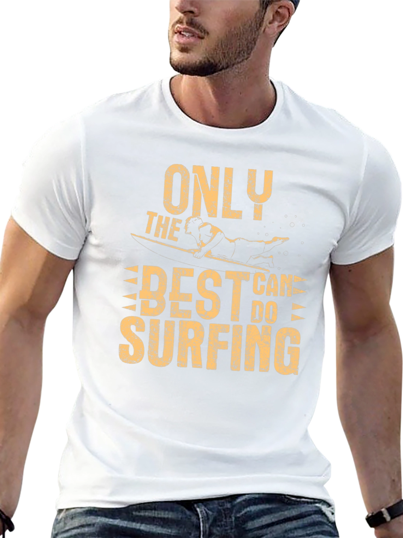Only the Best Can Do Surfing Graphic T-Shirt