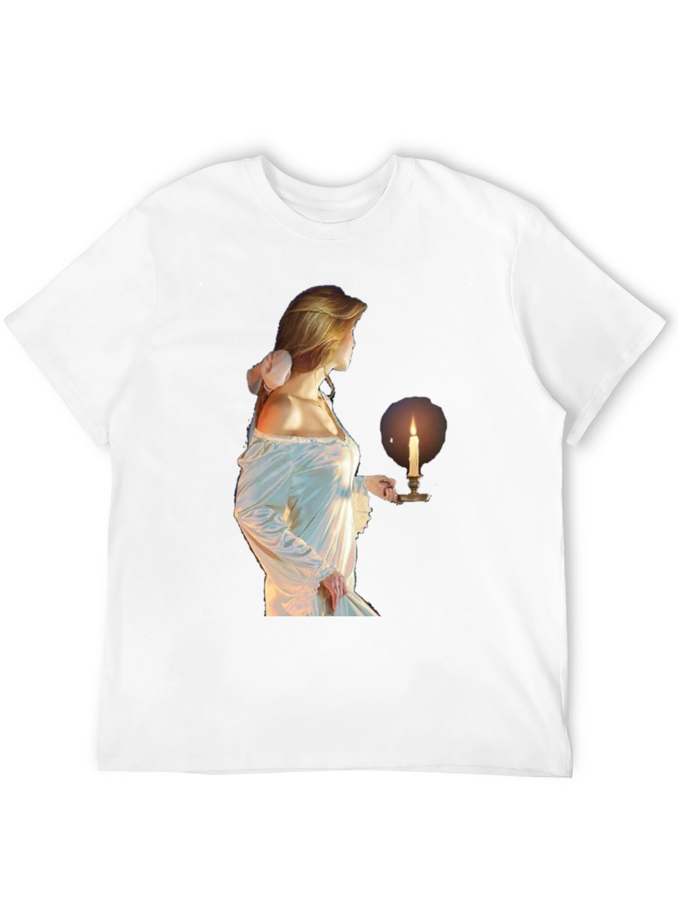 Ethereal Maiden Graphic Tee - Black Cotton Blend